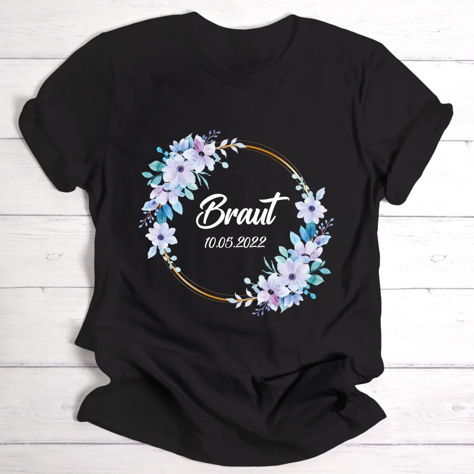 Braut/Junggesellinnen - Personalisierbares T-Shirt