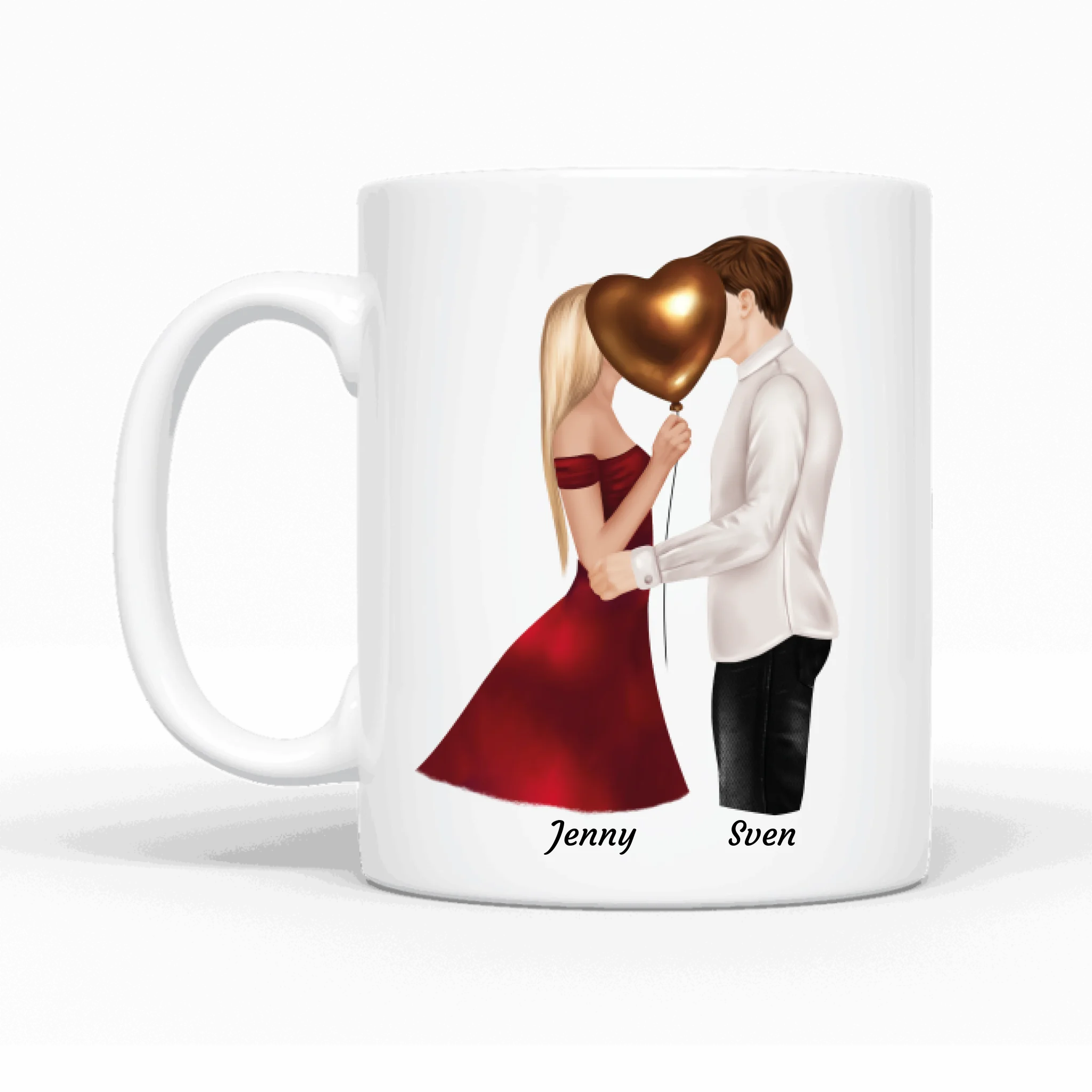 Liebespaar - Personalisierbare Tasse