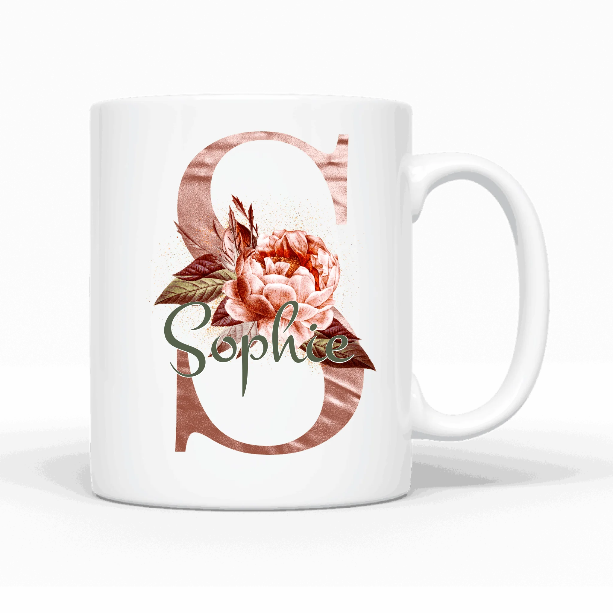 Design Edition rosig (beidseitig) - Personalisierbare Tasse