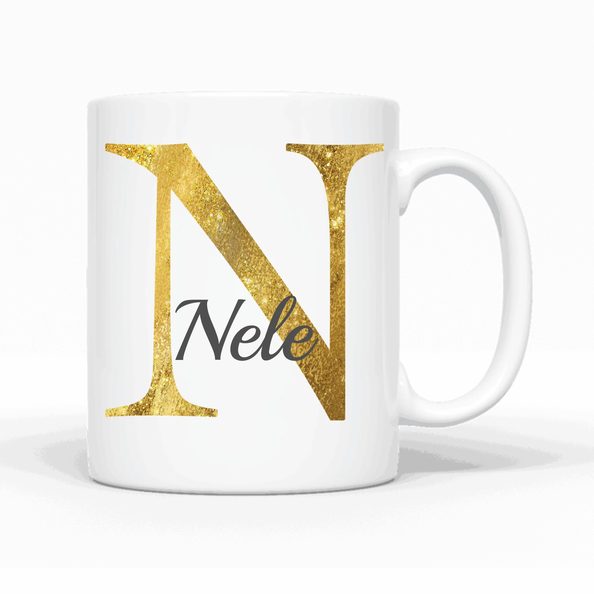 Design Edition goldig (beidseitig) - Personalisierbare Tasse