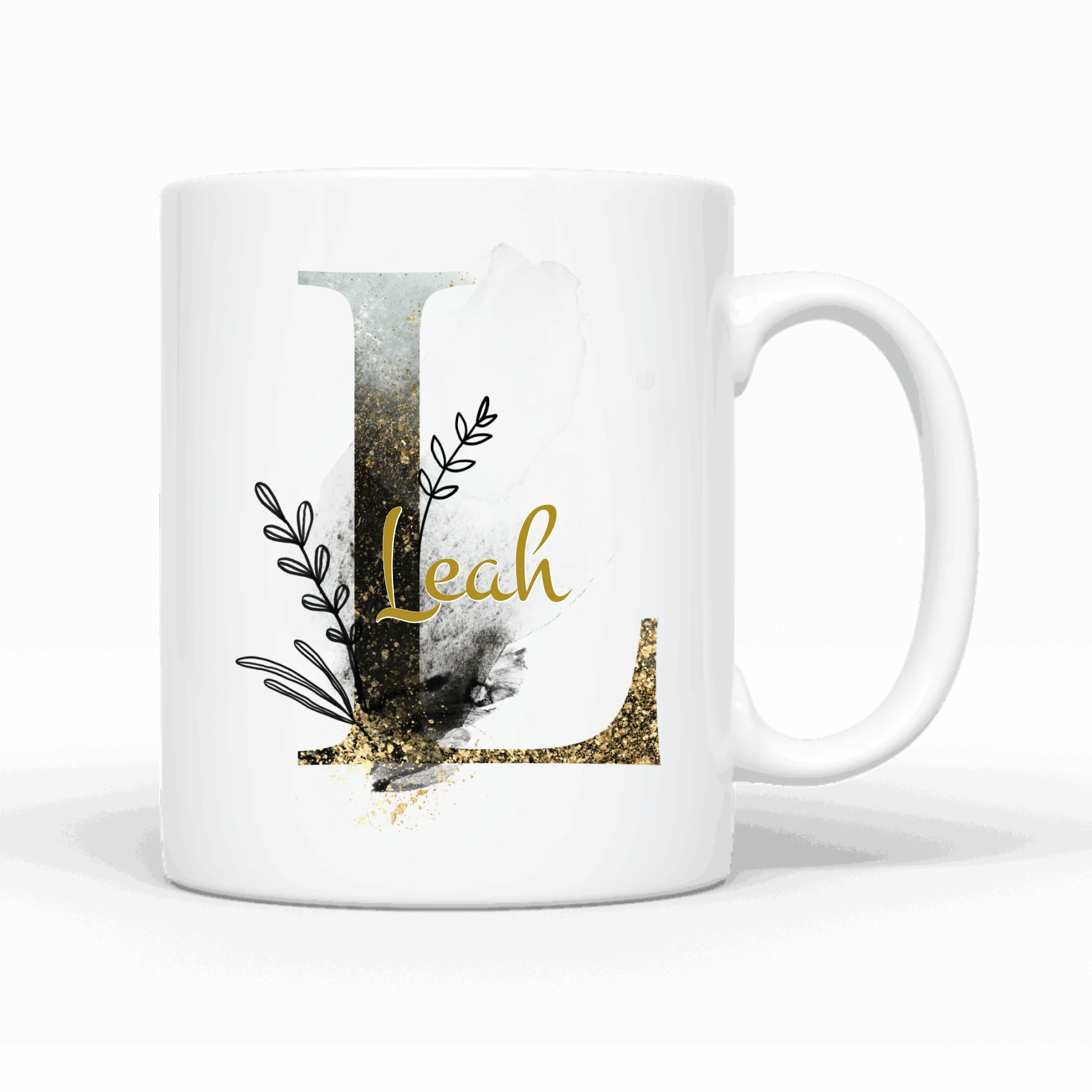 Design Edition schwarz (beidseitig) - Personalisierbare Tasse