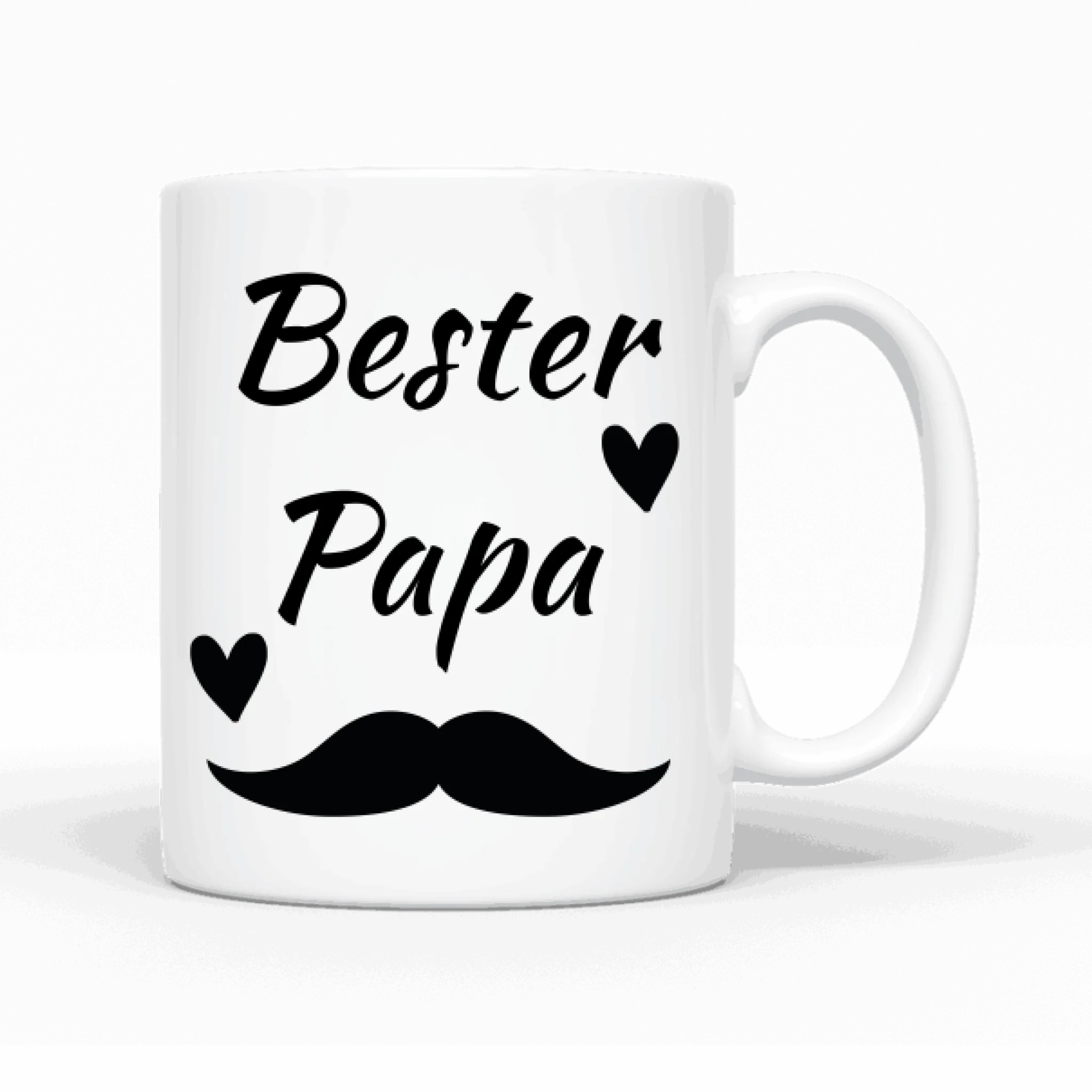 Papa und 1-2 Kinder unterm Baum - Personalisierbare Tasse