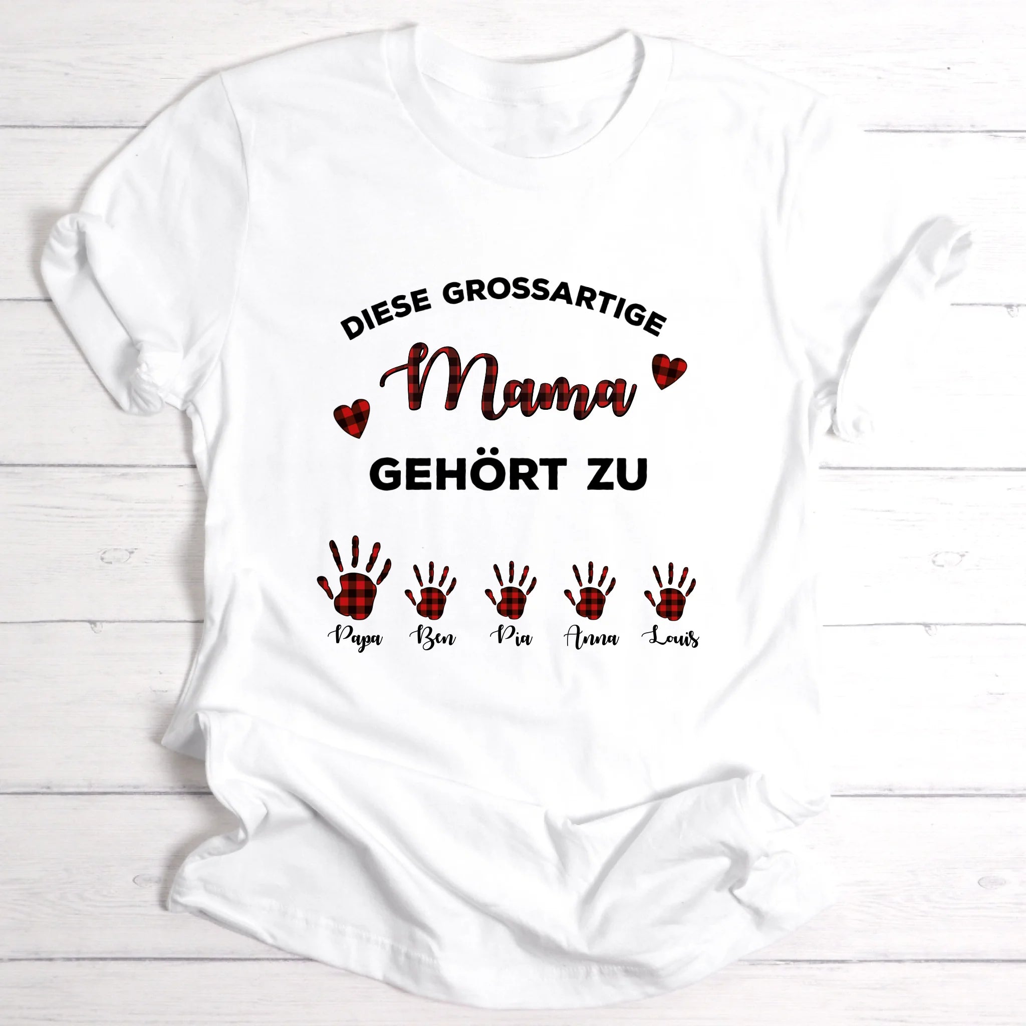 Grossartige Mama - Personalisierbares T-Shirt