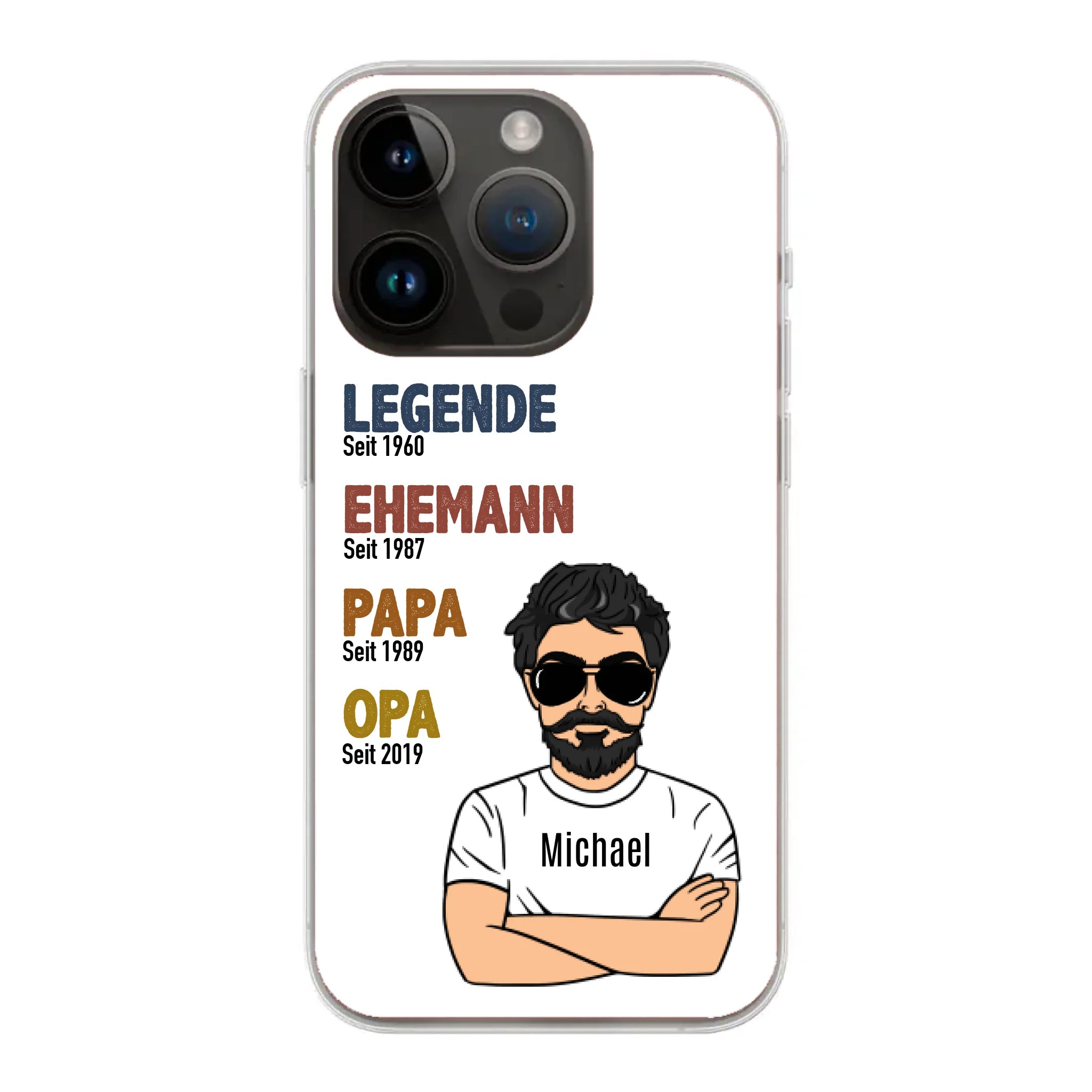 Legende Opa / Papa - Personalisierbare Handyhülle