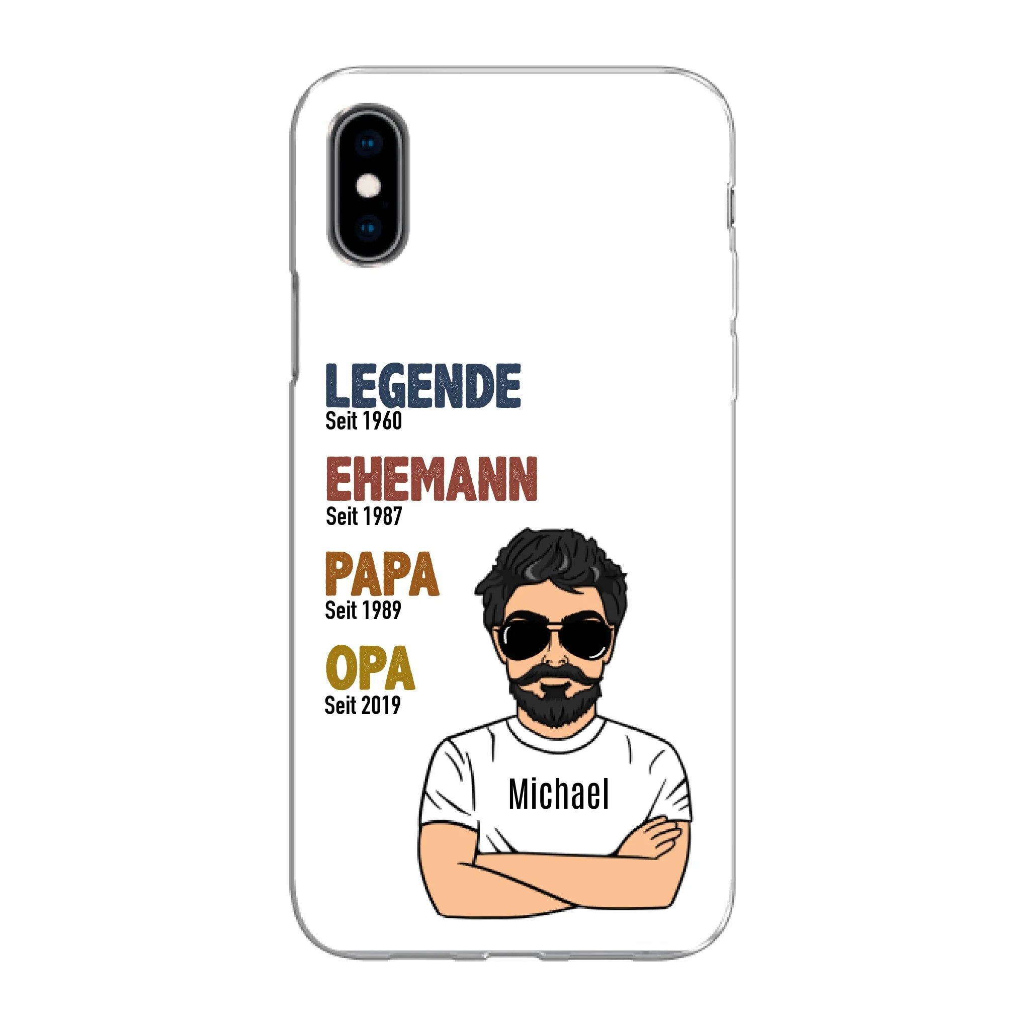 Legende Opa / Papa - Personalisierbare Handyhülle