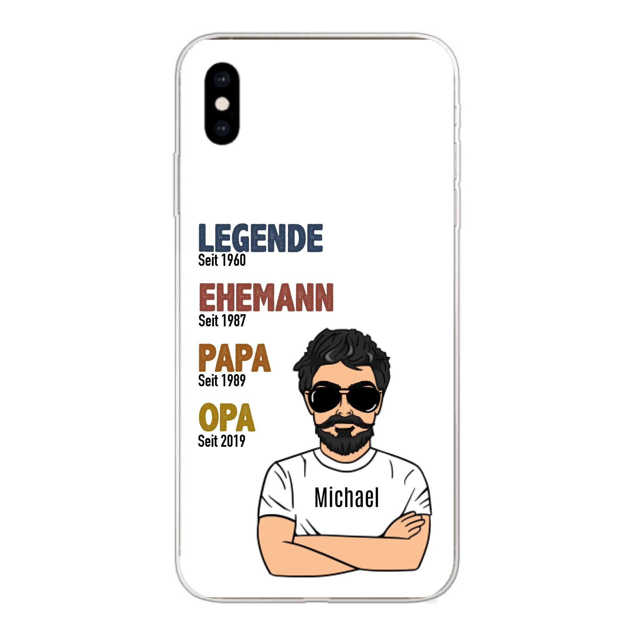 Legende Opa / Papa - Personalisierbare Handyhülle