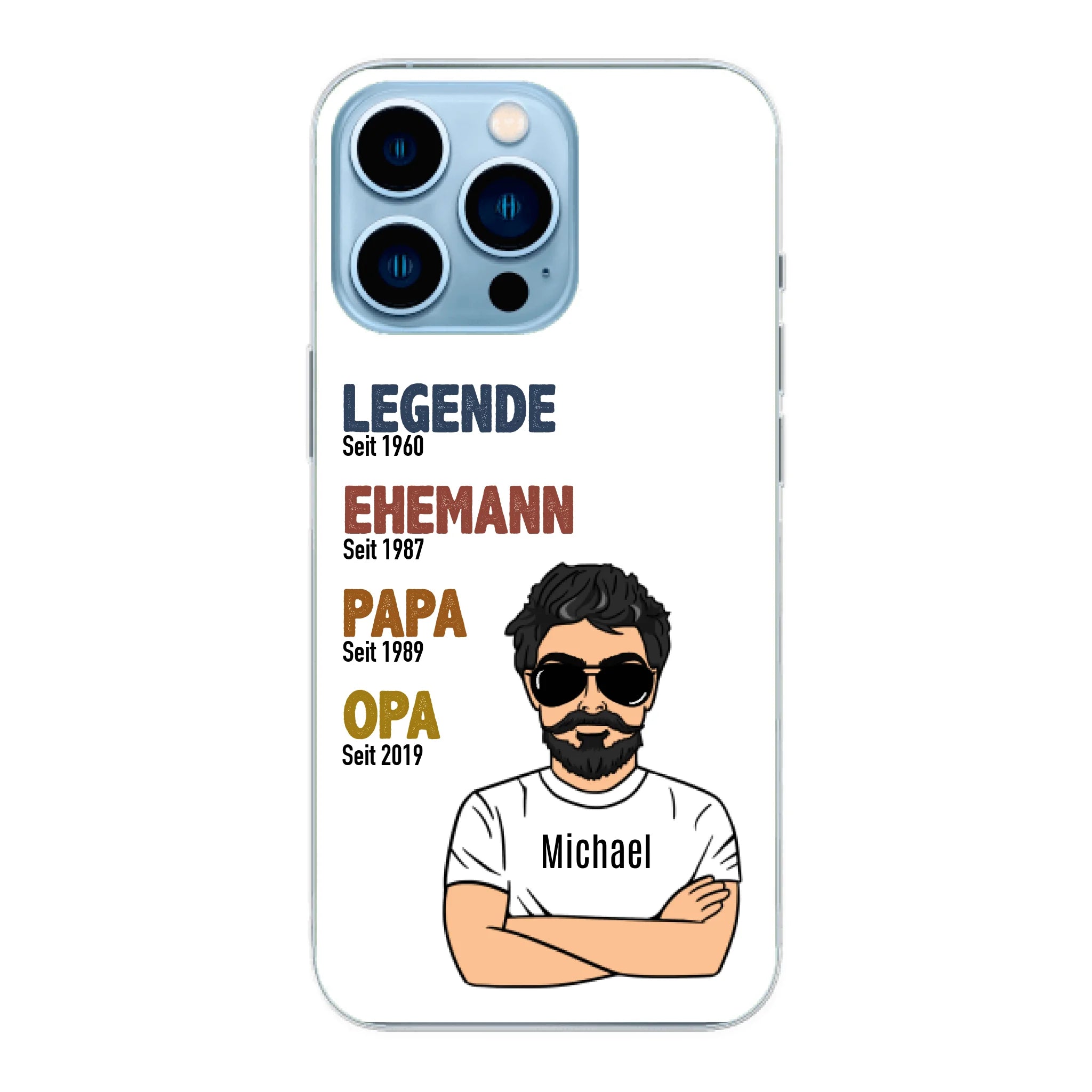 Legende Opa / Papa - Personalisierbare Handyhülle