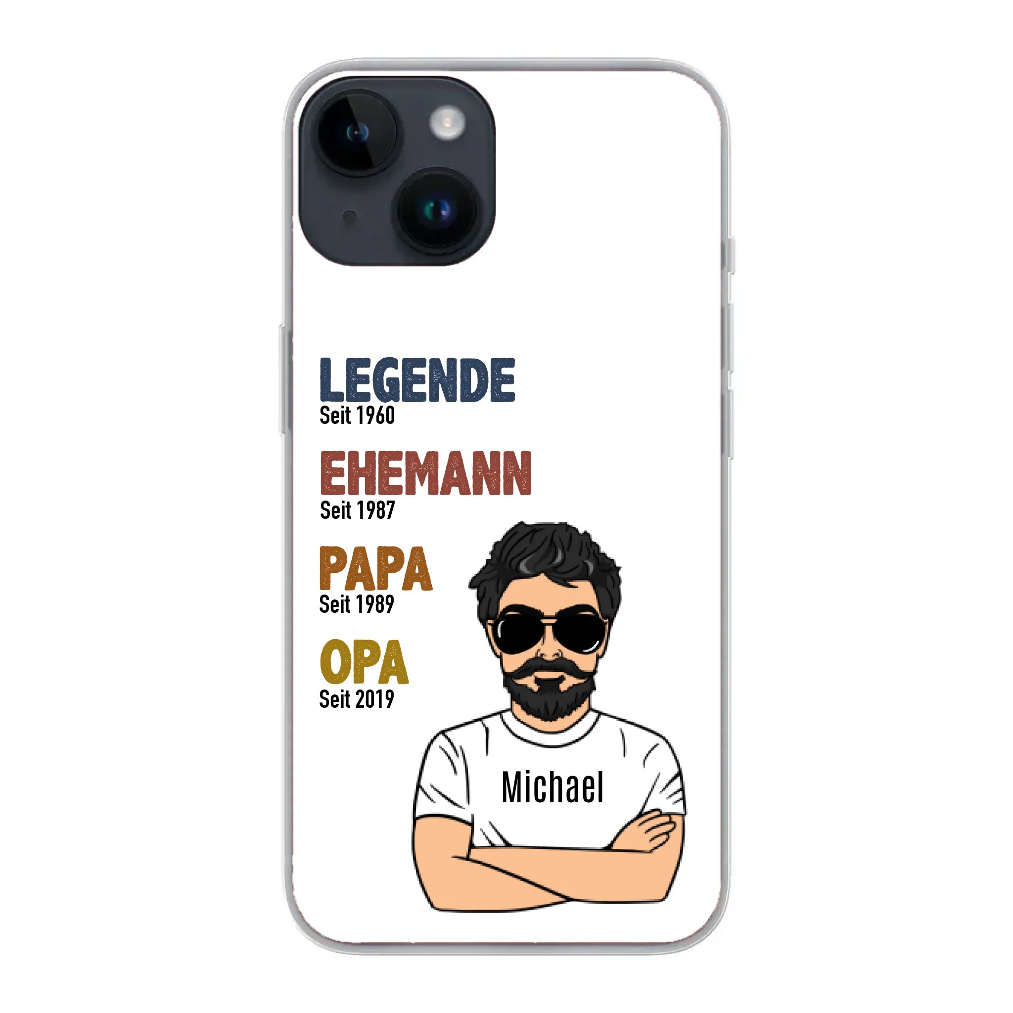 Legende Opa / Papa - Personalisierbare Handyhülle