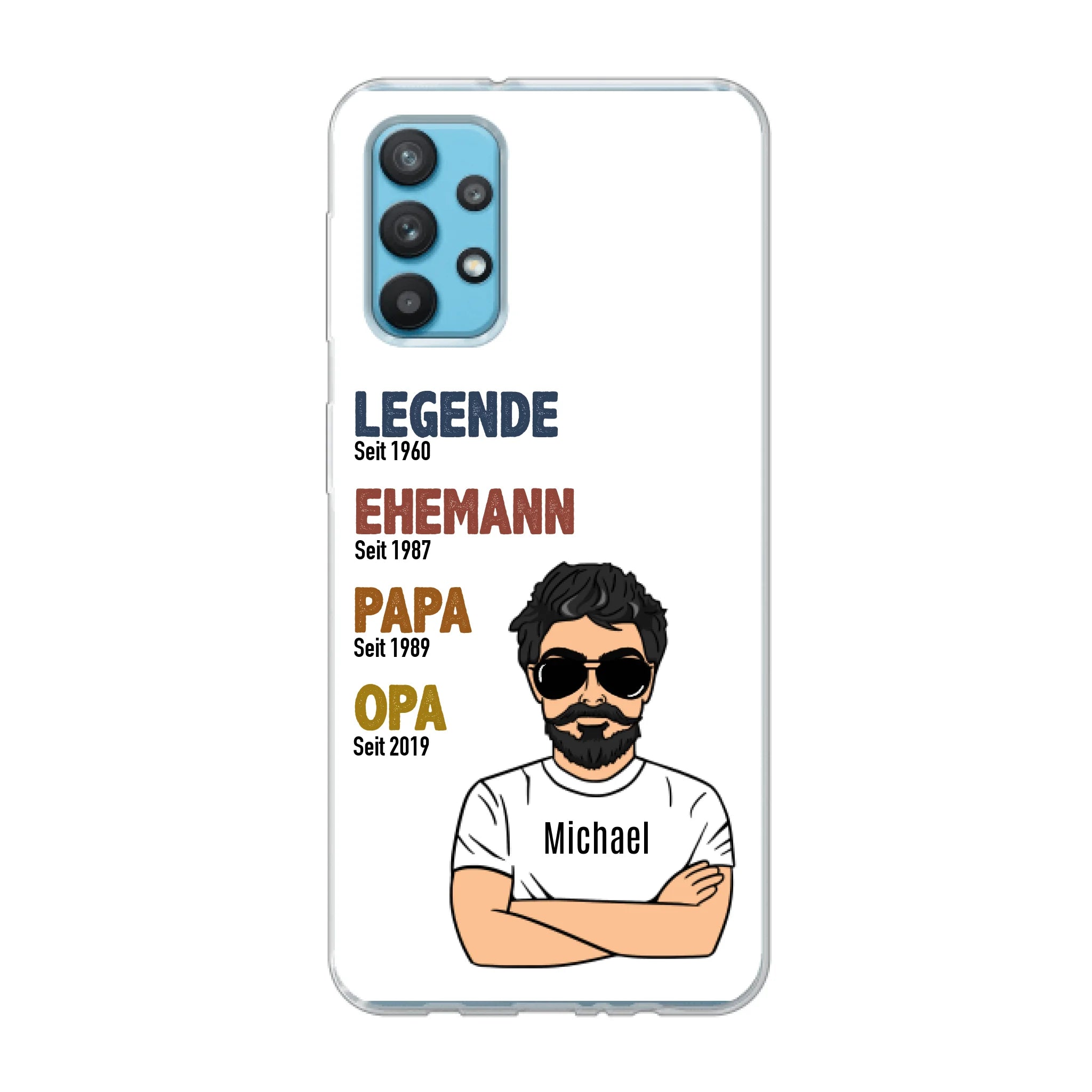 Legende Opa / Papa - Personalisierbare Handyhülle