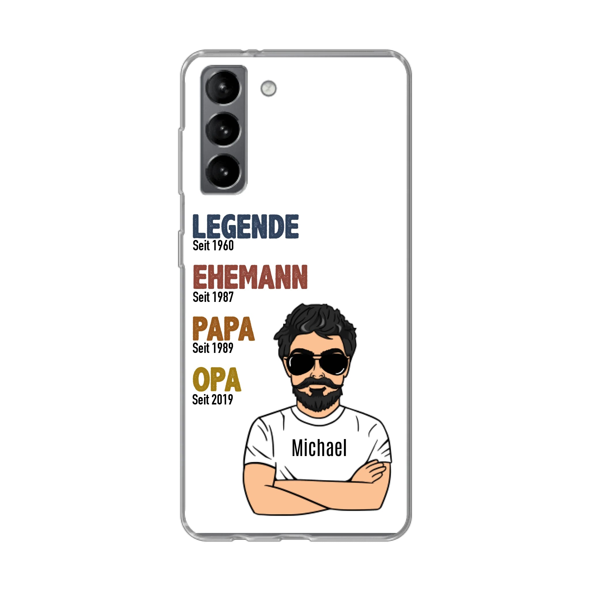 Legende Opa / Papa - Personalisierbare Handyhülle