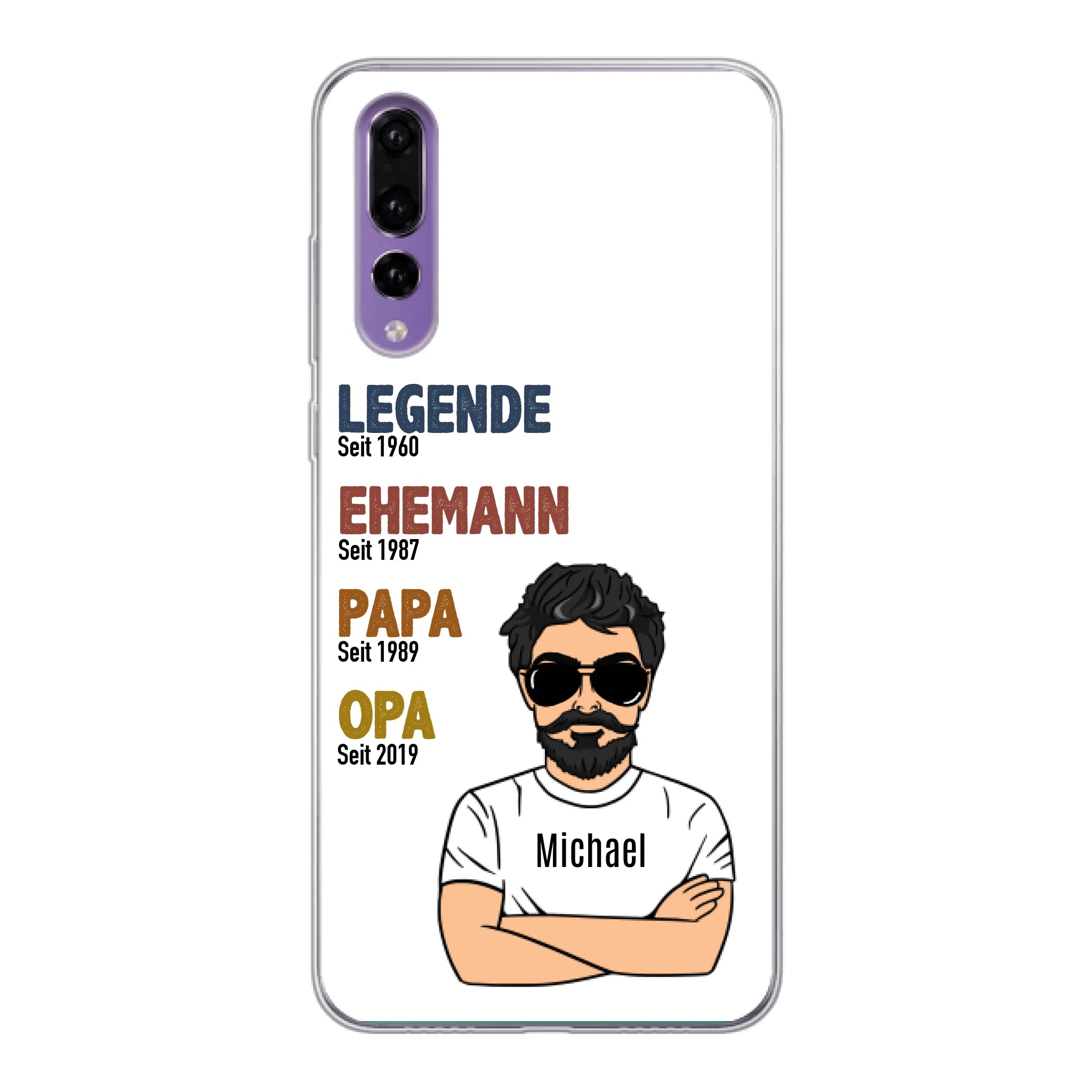 Legende Opa / Papa - Personalisierbare Handyhülle
