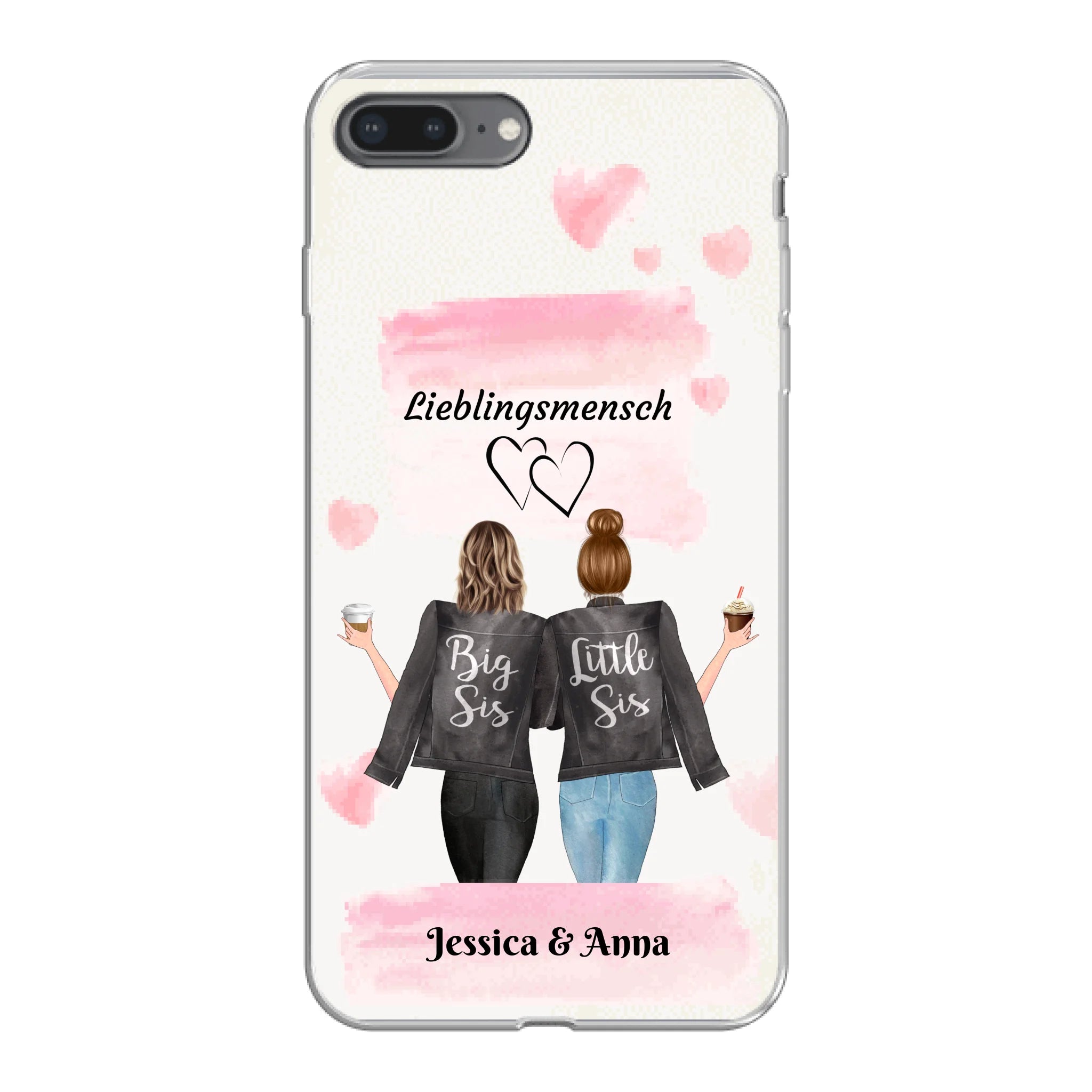 Beste Freundinnen Brushed - Personalisierbare Handyhülle