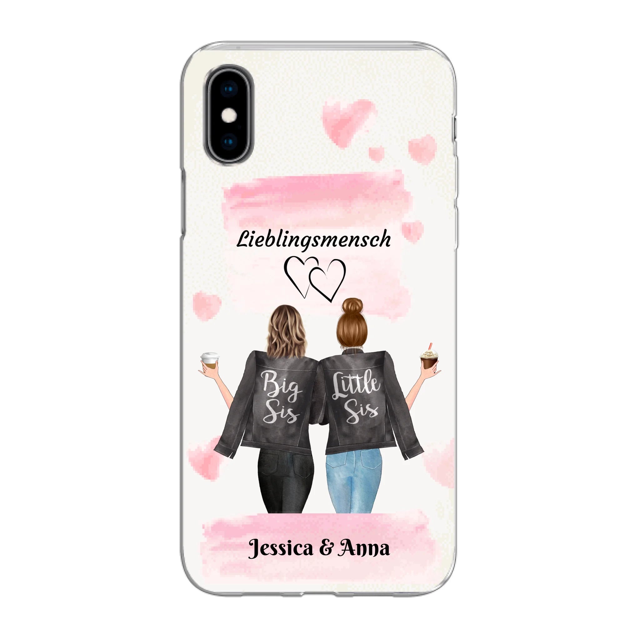 Beste Freundinnen Brushed - Personalisierbare Handyhülle