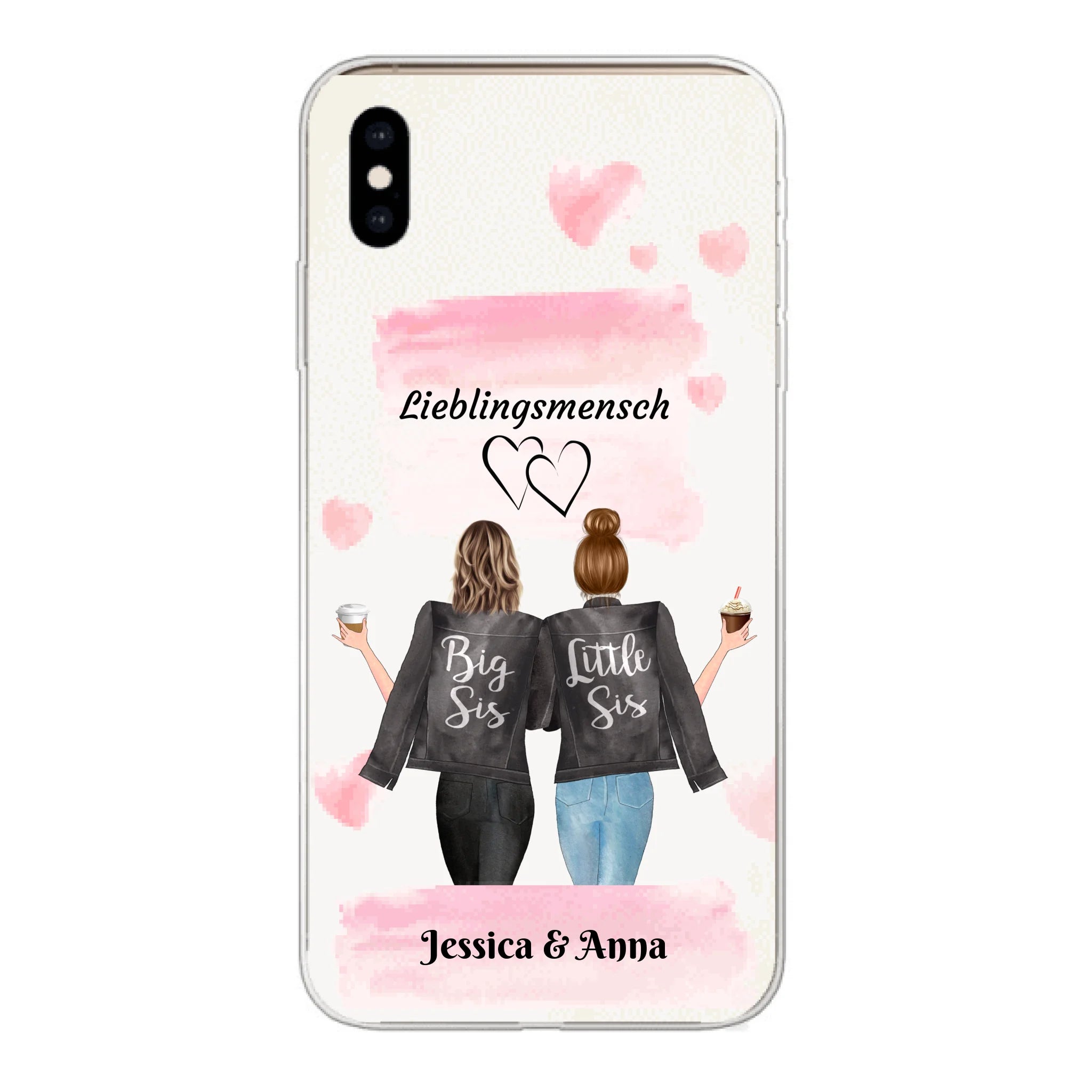 Beste Freundinnen Brushed - Personalisierbare Handyhülle