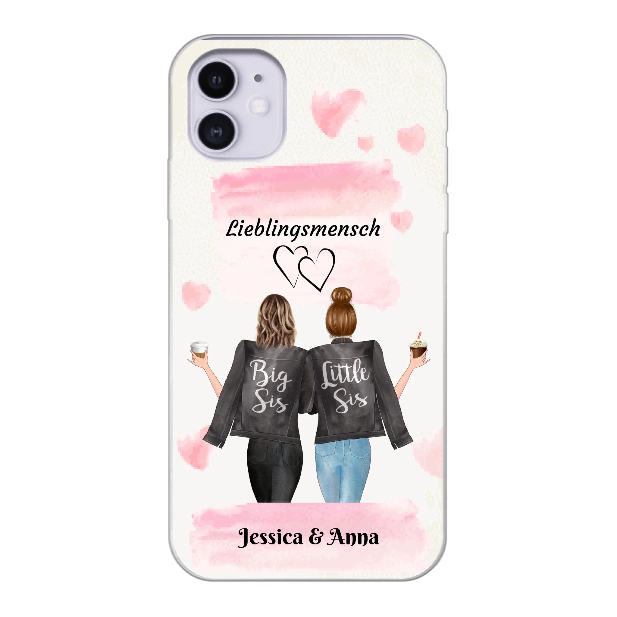 Beste Freundinnen Brushed - Personalisierbare Handyhülle