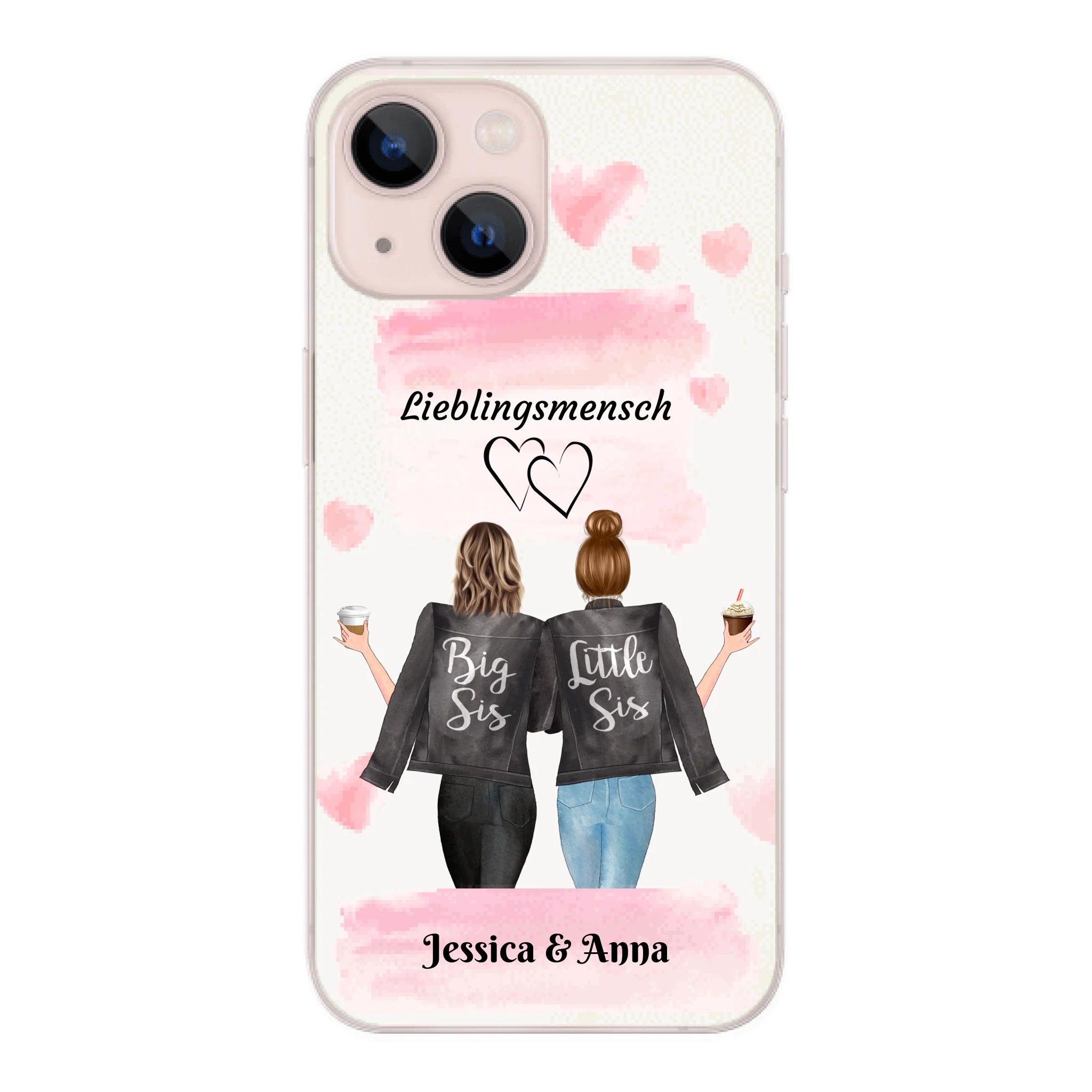 Beste Freundinnen Brushed - Personalisierbare Handyhülle