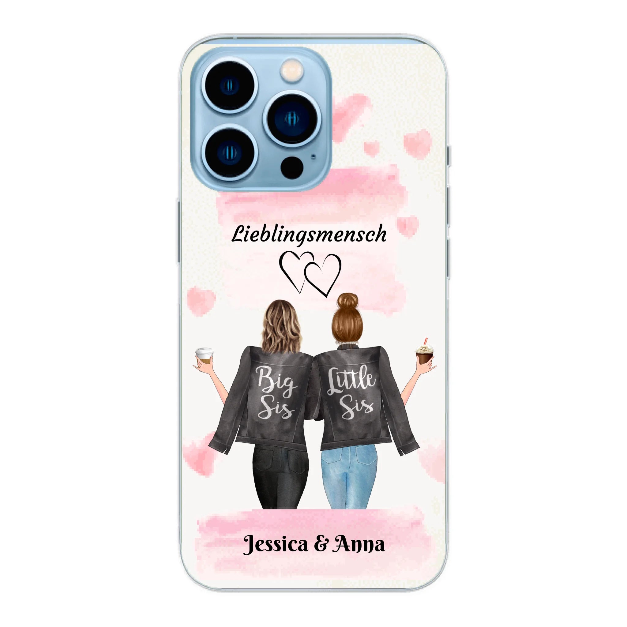 Beste Freundinnen Brushed - Personalisierbare Handyhülle