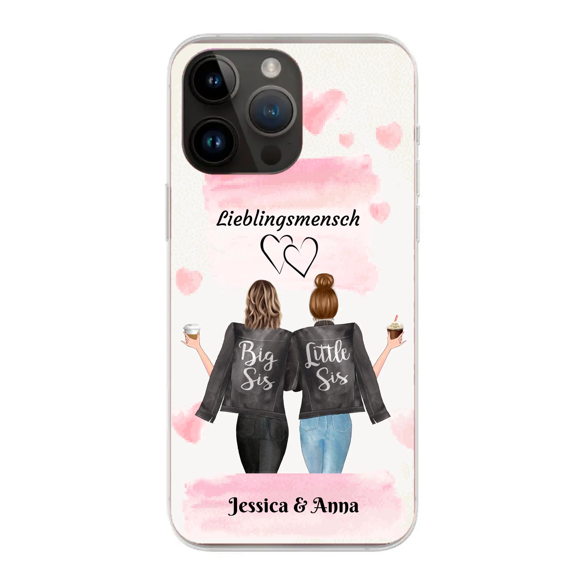 Beste Freundinnen Brushed - Personalisierbare Handyhülle