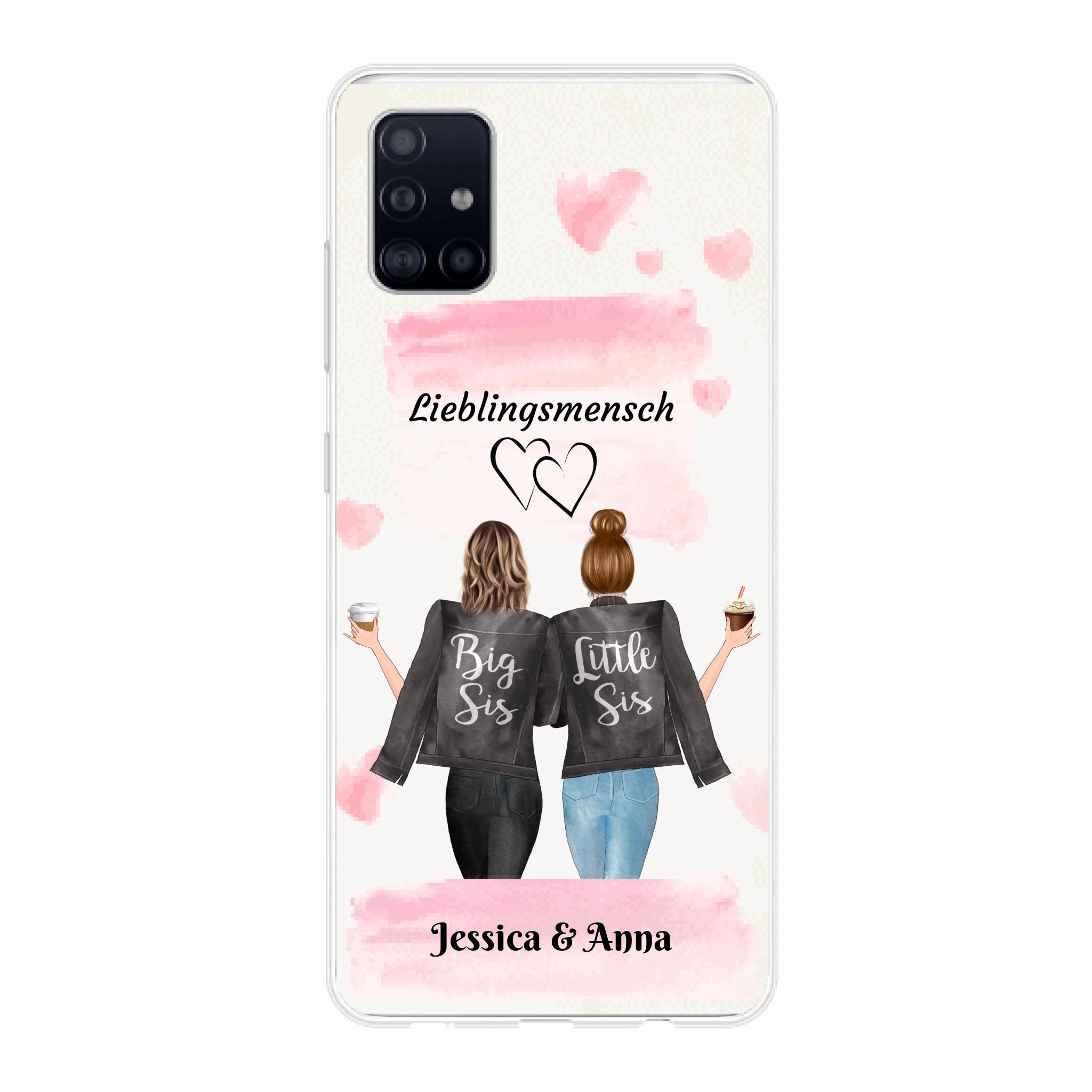 Beste Freundinnen Brushed - Personalisierbare Handyhülle