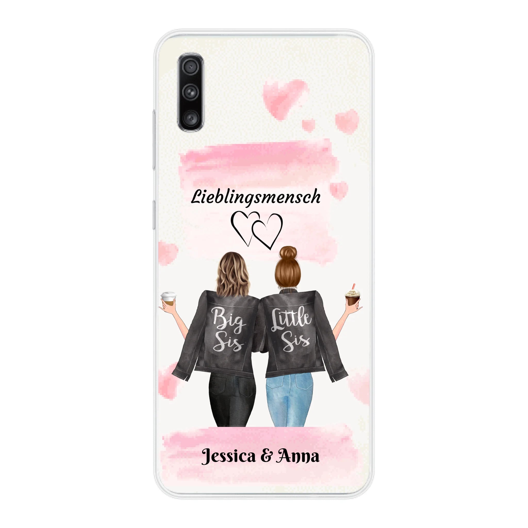 Beste Freundinnen Brushed - Personalisierbare Handyhülle