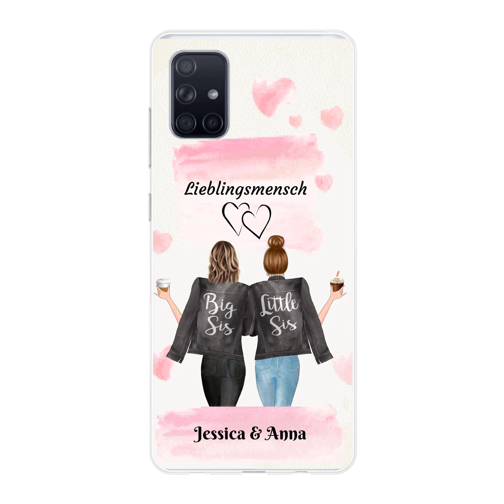 Beste Freundinnen Brushed - Personalisierbare Handyhülle