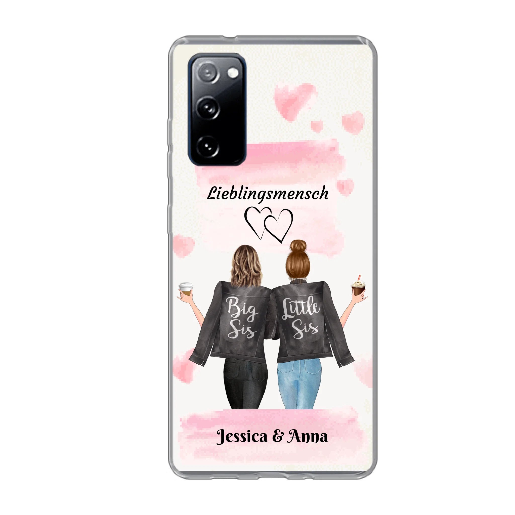 Beste Freundinnen Brushed - Personalisierbare Handyhülle