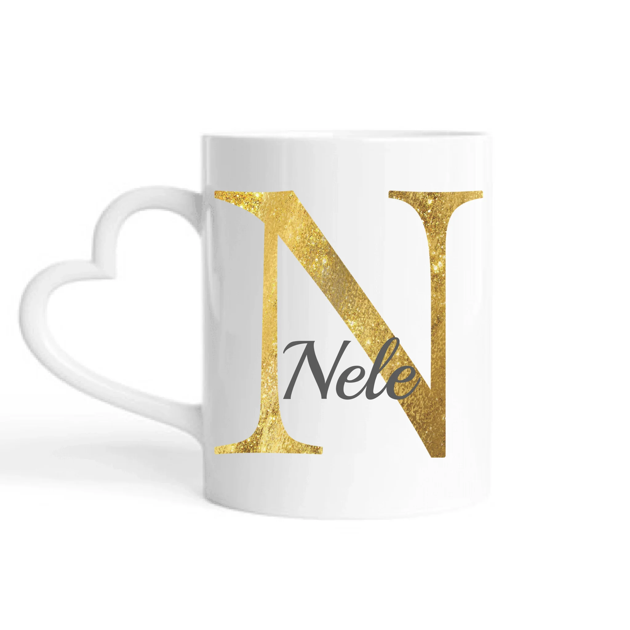 Namenstasse Design Edition goldig (einseitig) - Personalisierbare Tasse