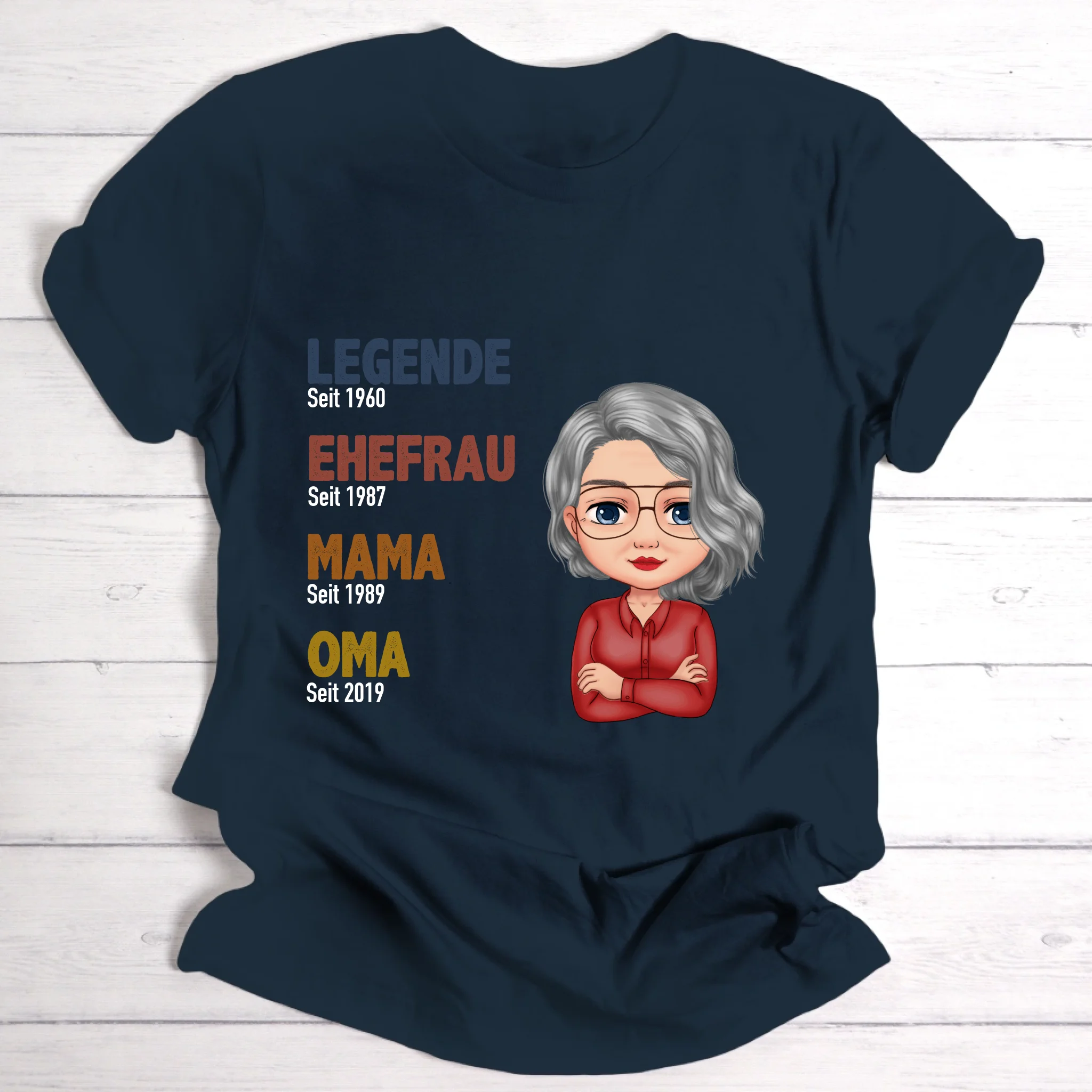 Legende Oma / Mama - Personalisierbares T-Shirt