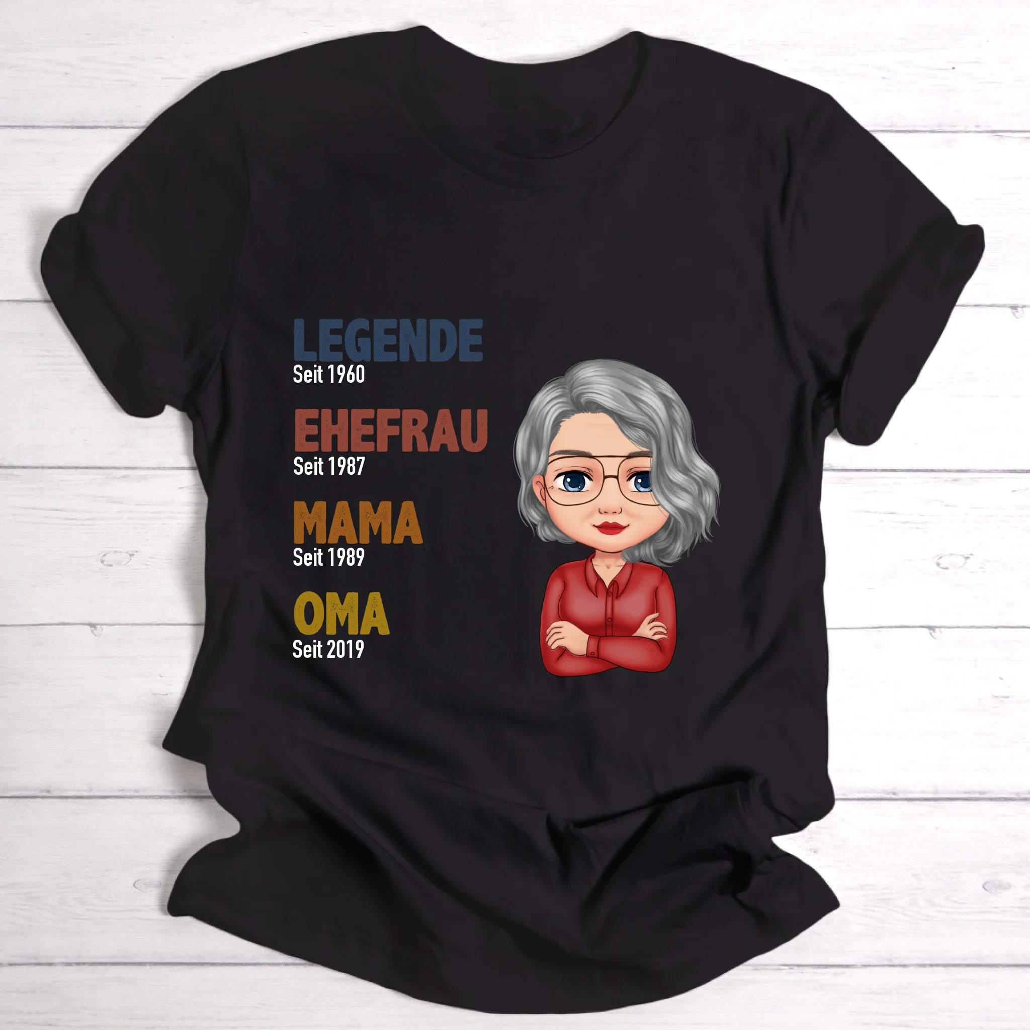 Legende Oma / Mama - Personalisierbares T-Shirt