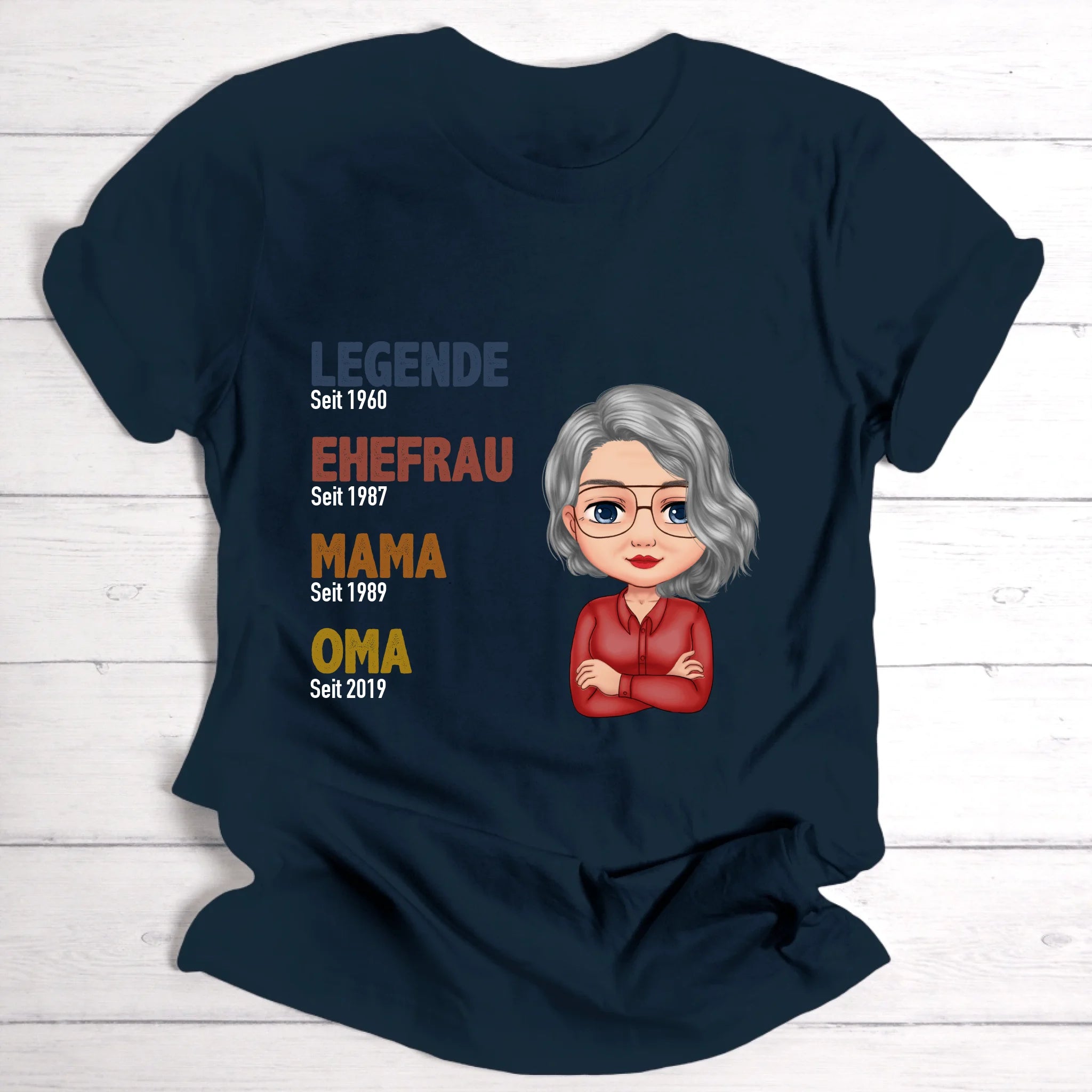 Legende Oma / Mama - Personalisierbares T-Shirt