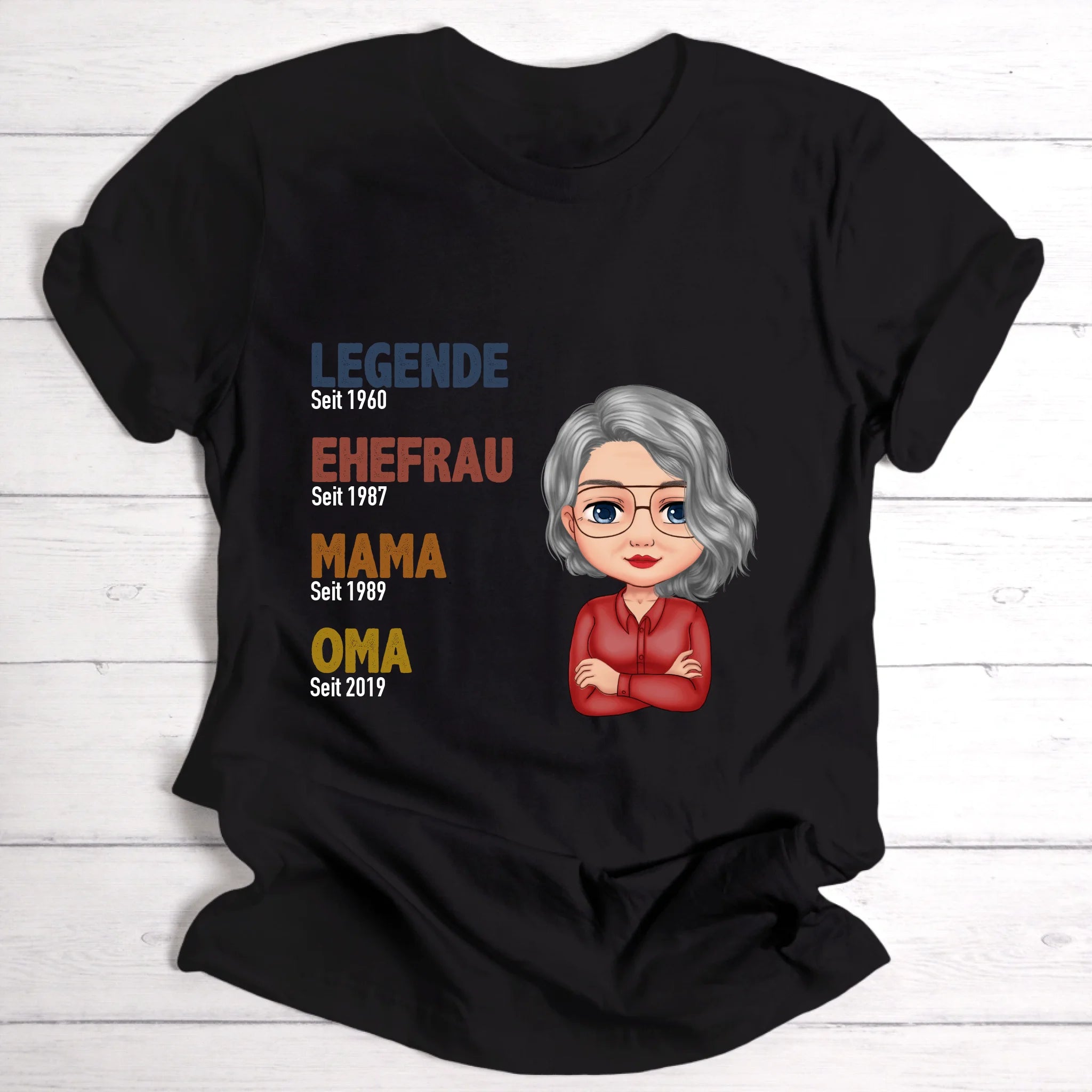 Legende Oma / Mama - Personalisierbares T-Shirt