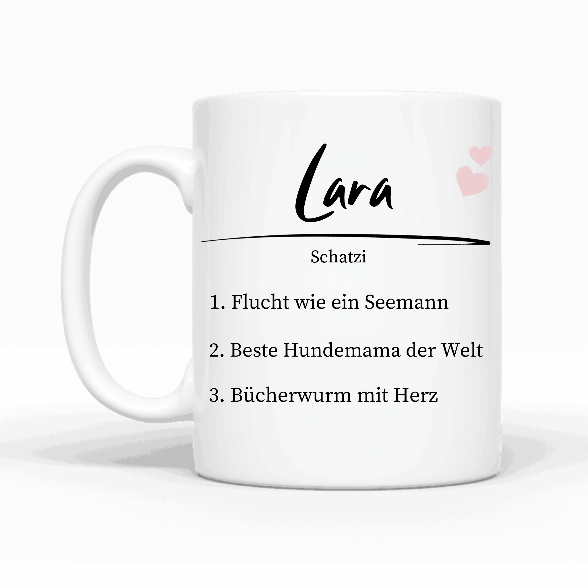 Definition einer geliebten Person für Mama, Papa, Sohn, Tochter, Paare, Freundin, Schwester, Oma & Opa - Personalisierbare Tasse
