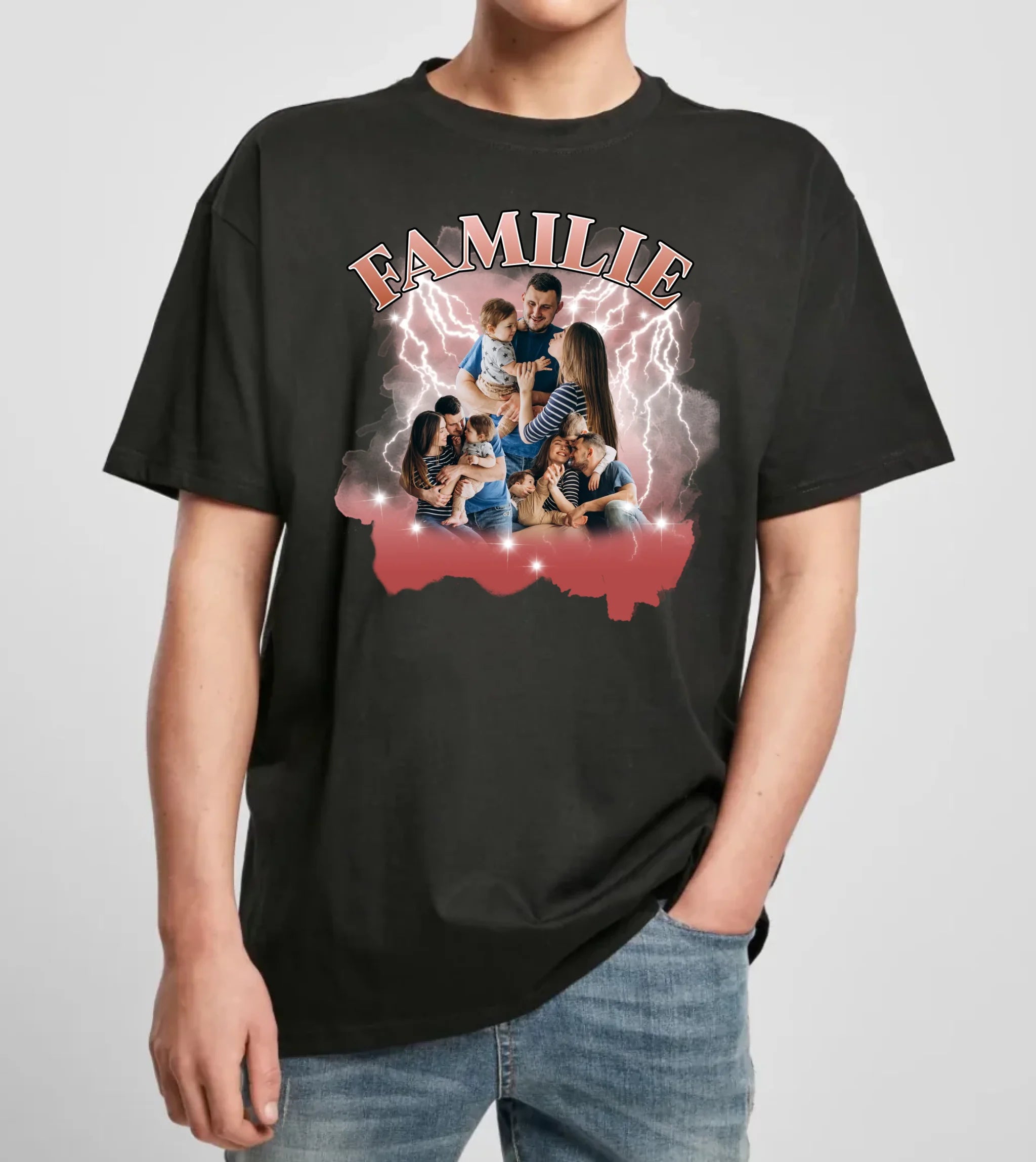 schwarz Mockup Oversize ohne gesicht