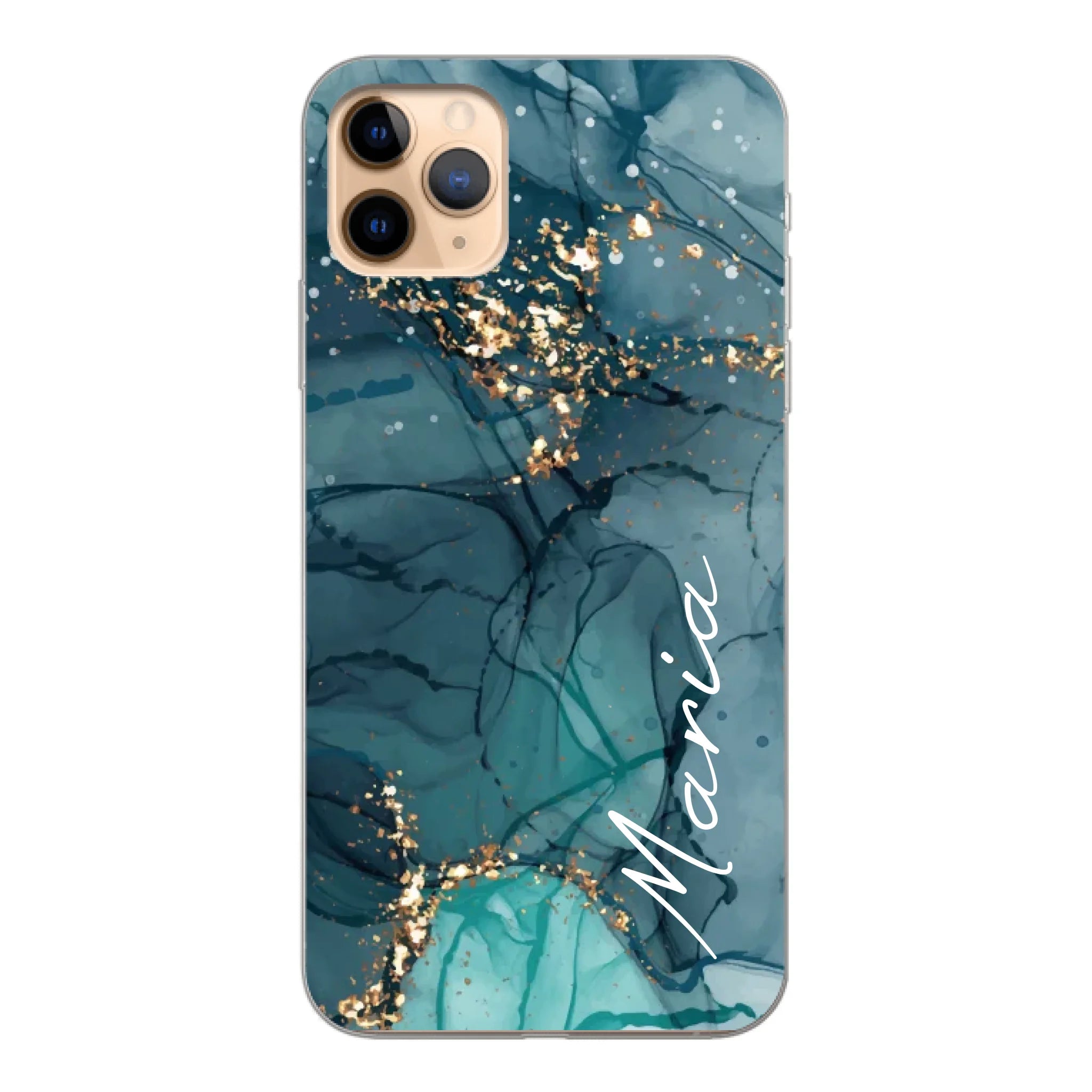 Edler Aquarell Marmor Look für Paare, Freundin, Mama, Oma & Tante - Personalisierbare Handyhülle