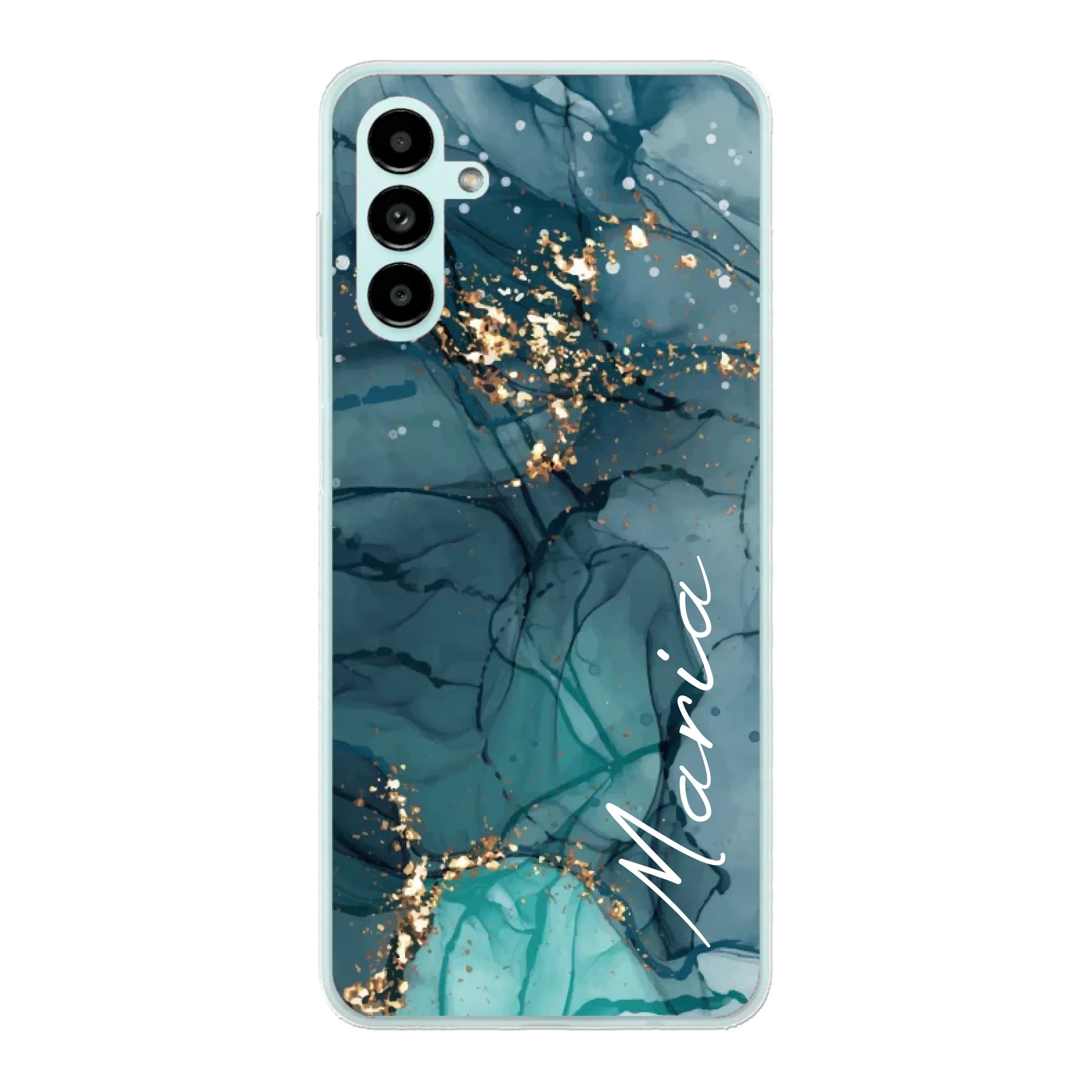 Edler Aquarell Marmor Look für Paare, Freundin, Mama, Oma & Tante - Personalisierbare Handyhülle