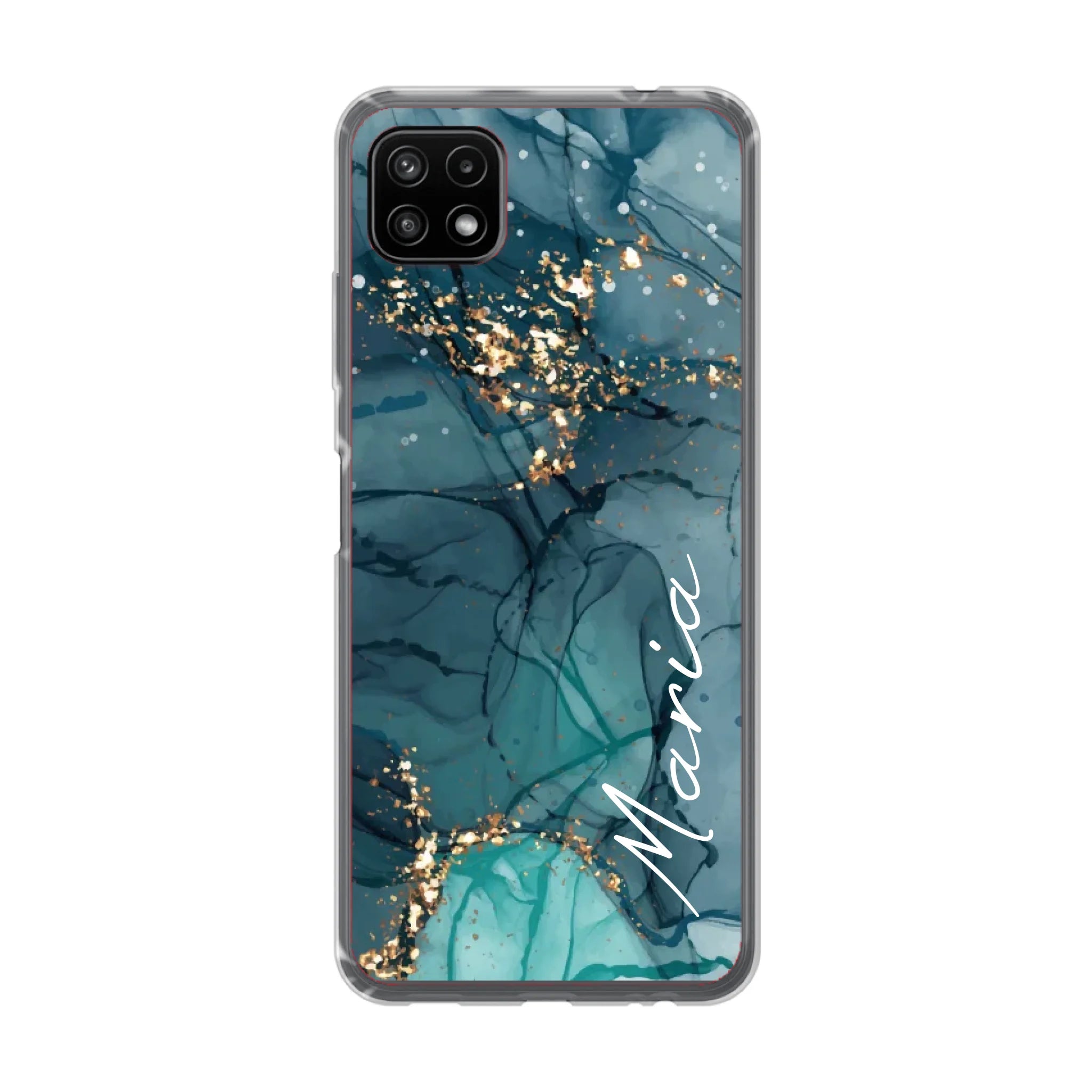 Edler Aquarell Marmor Look für Paare, Freundin, Mama, Oma & Tante - Personalisierbare Handyhülle