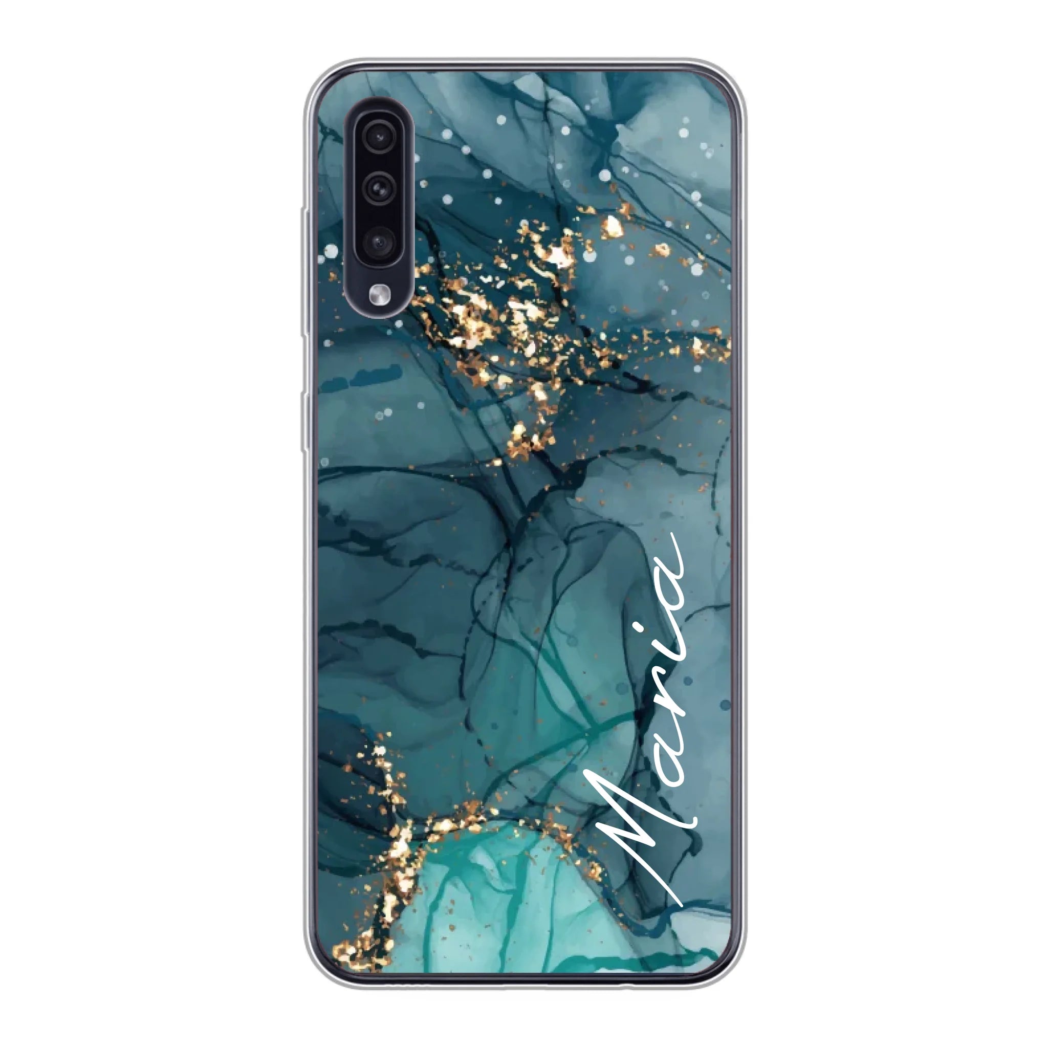 Edler Aquarell Marmor Look für Paare, Freundin, Mama, Oma & Tante - Personalisierbare Handyhülle