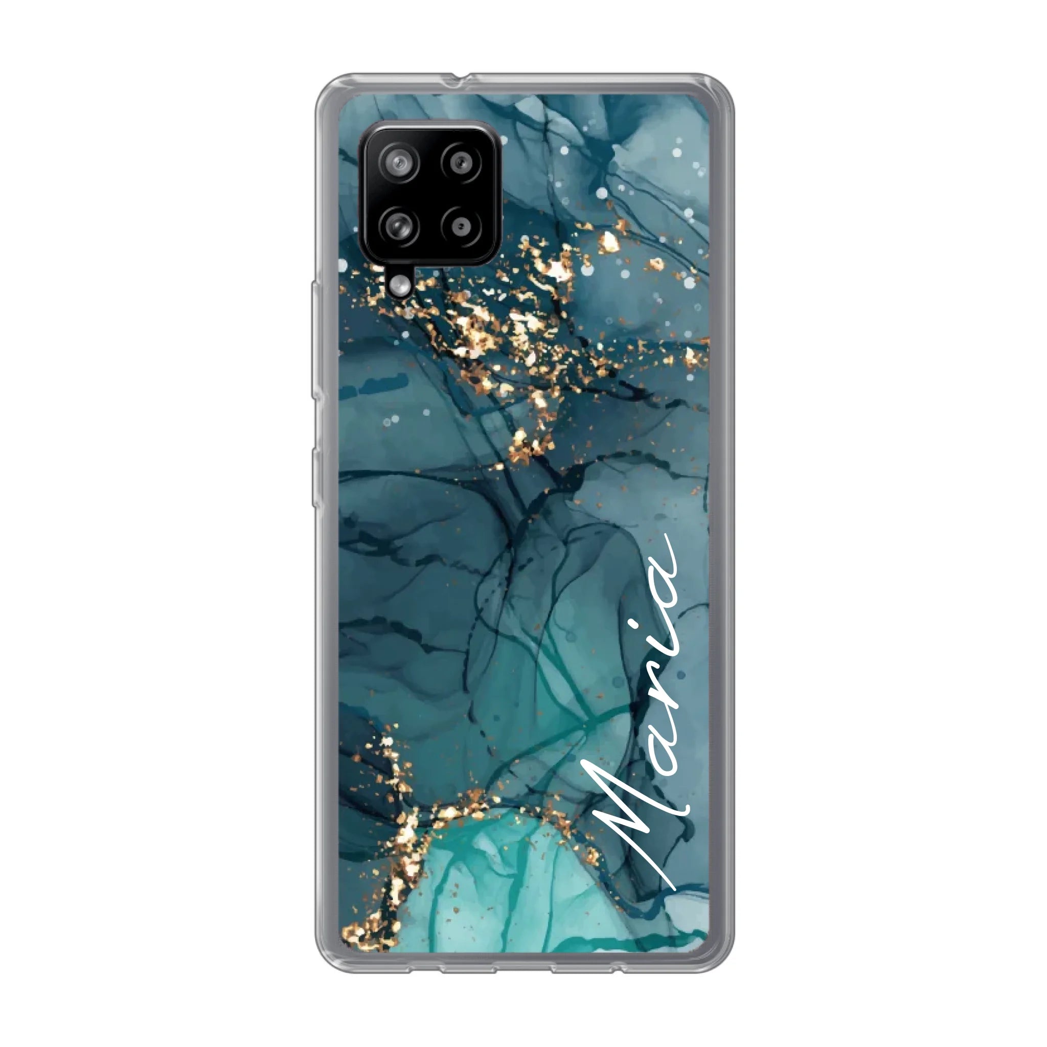 Edler Aquarell Marmor Look für Paare, Freundin, Mama, Oma & Tante - Personalisierbare Handyhülle
