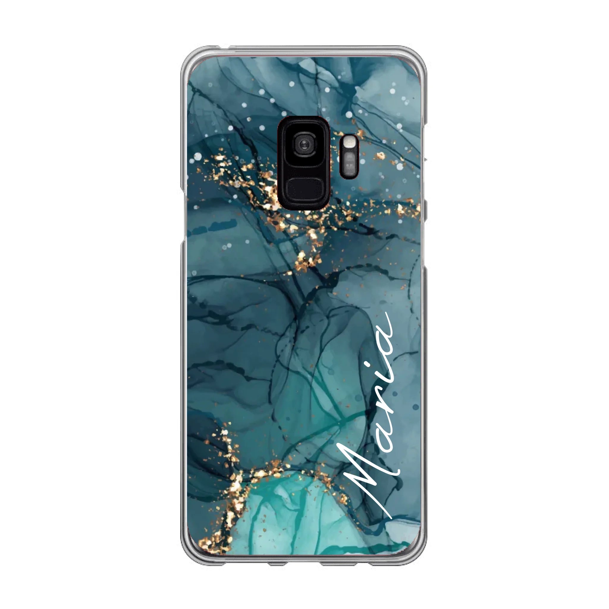 Edler Aquarell Marmor Look für Paare, Freundin, Mama, Oma & Tante - Personalisierbare Handyhülle