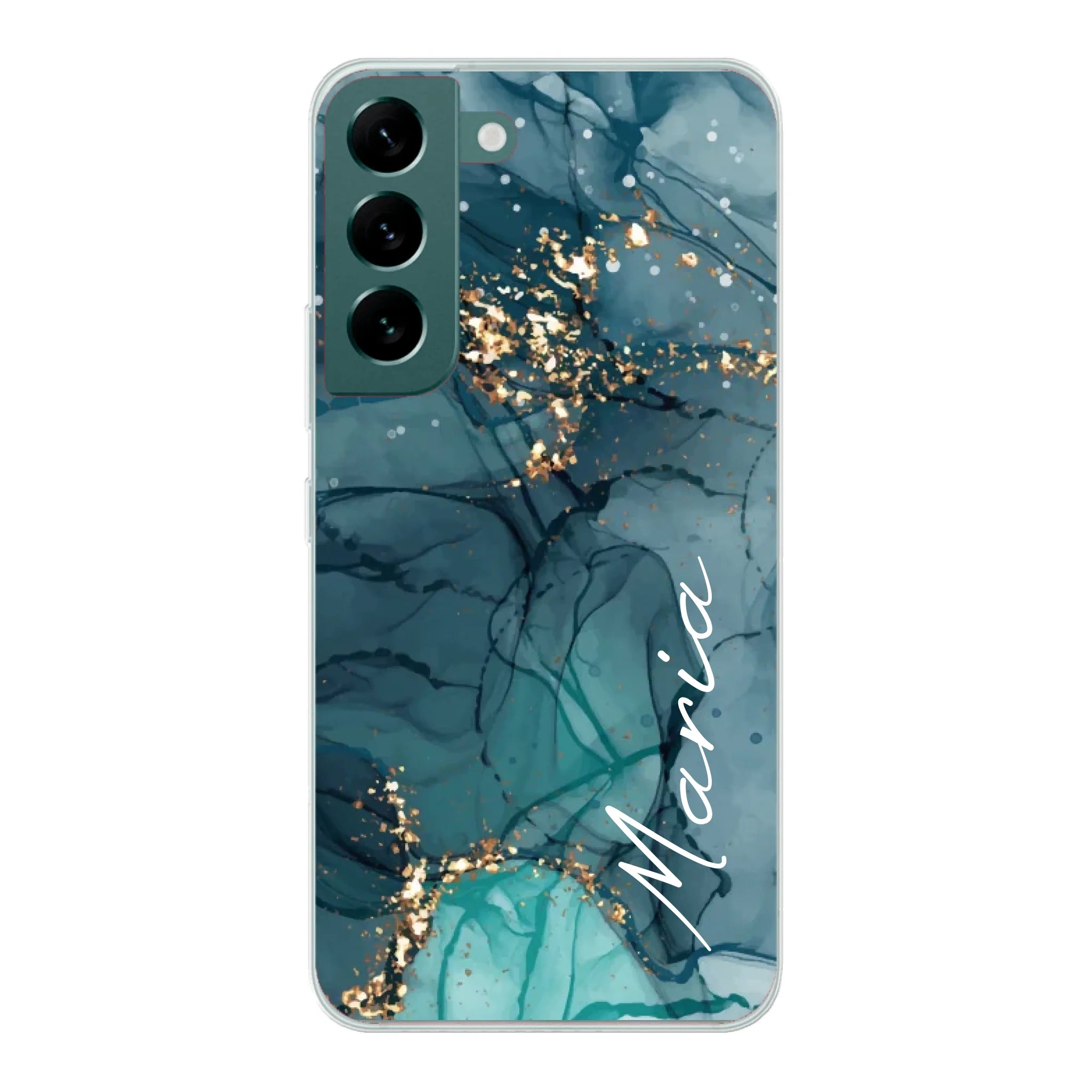 Edler Aquarell Marmor Look für Paare, Freundin, Mama, Oma & Tante - Personalisierbare Handyhülle