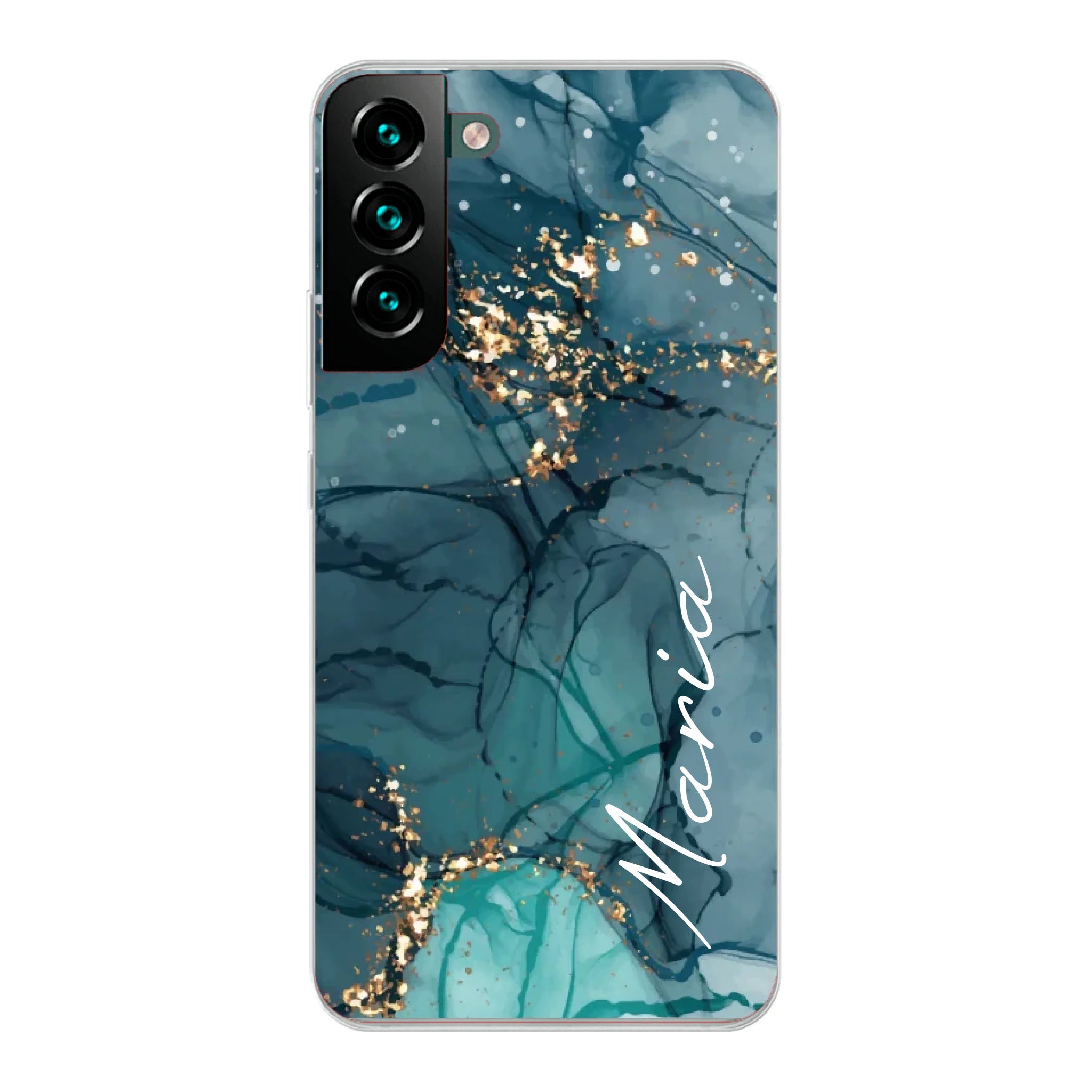 Edler Aquarell Marmor Look für Paare, Freundin, Mama, Oma & Tante - Personalisierbare Handyhülle