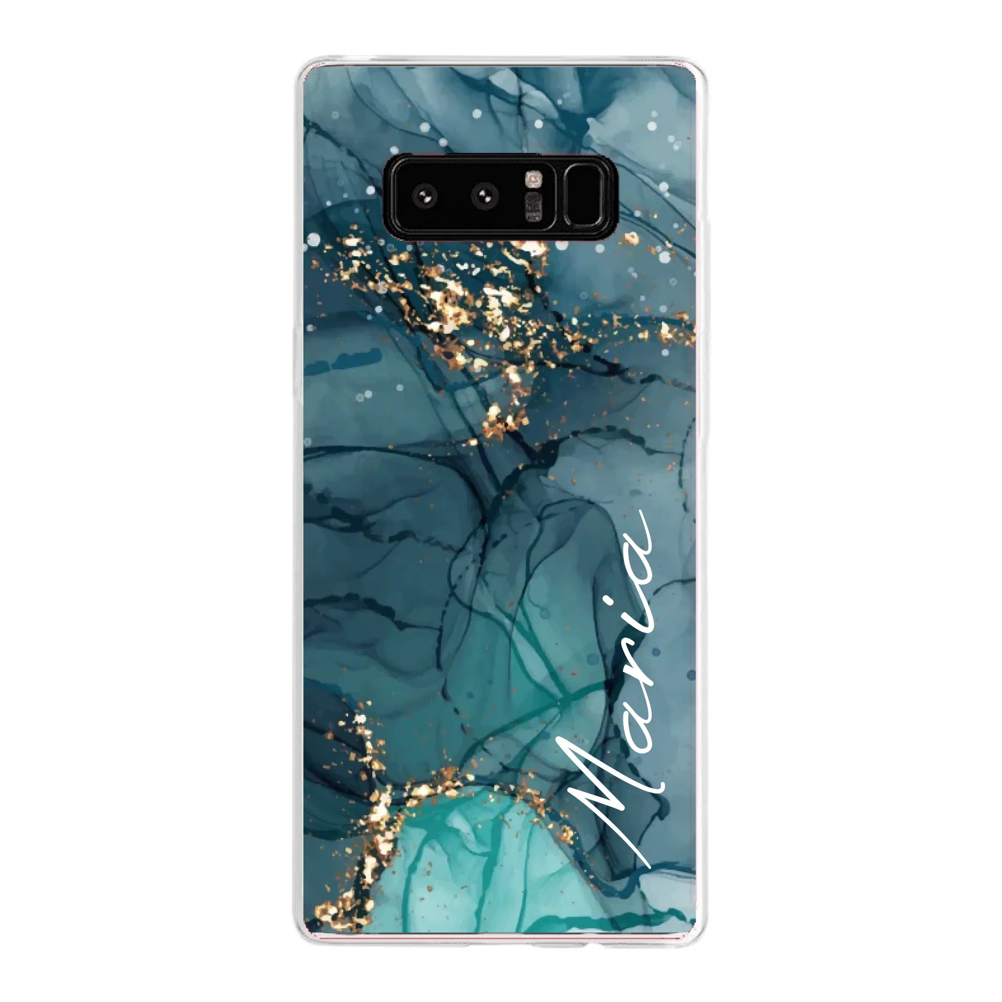 Edler Aquarell Marmor Look für Paare, Freundin, Mama, Oma & Tante - Personalisierbare Handyhülle