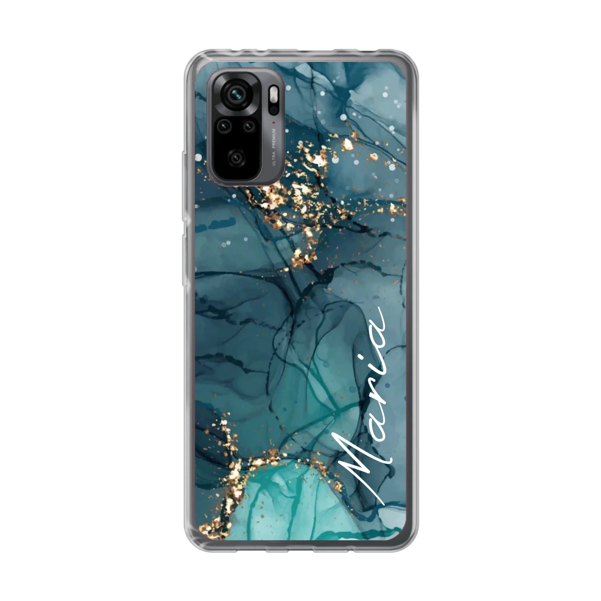 Edler Aquarell Marmor Look für Paare, Freundin, Mama, Oma & Tante - Personalisierbare Handyhülle