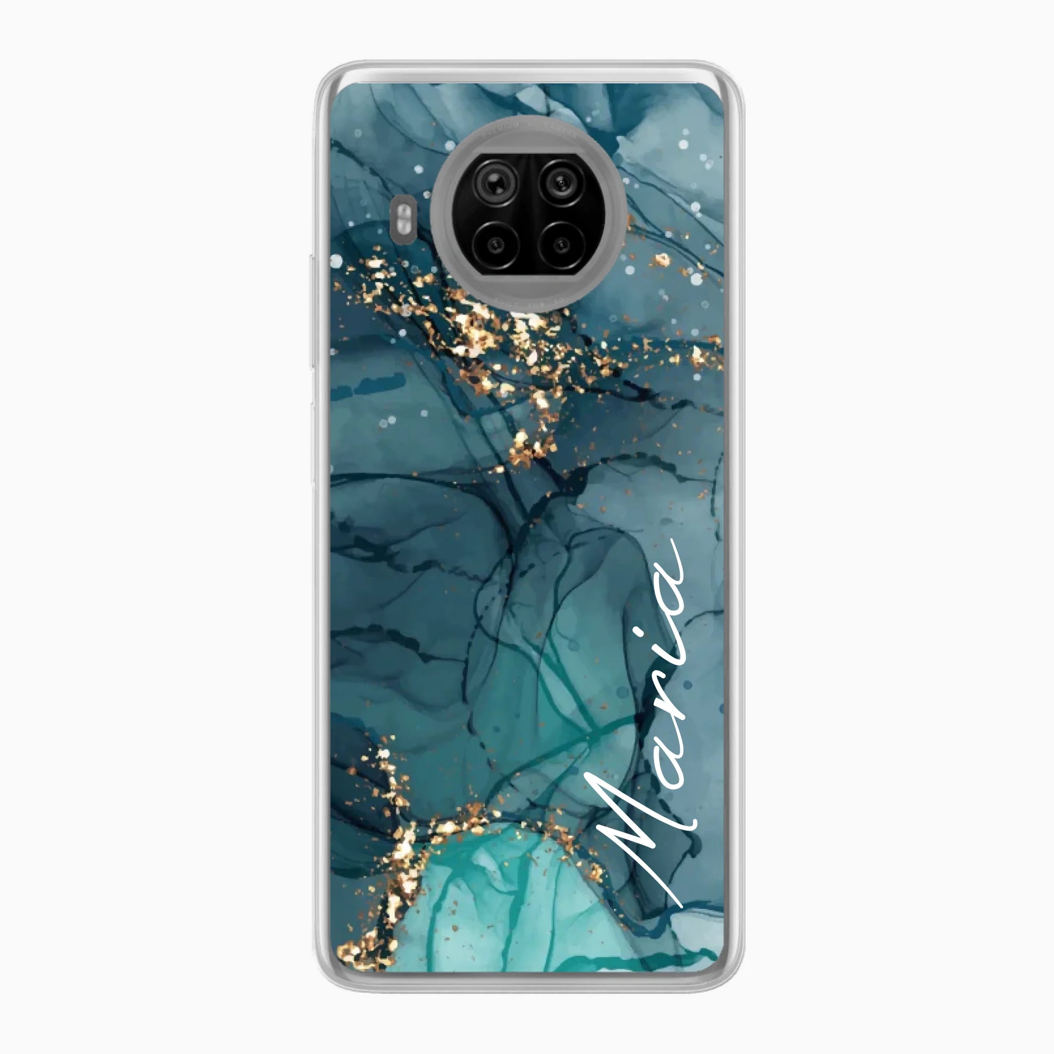 Edler Aquarell Marmor Look für Paare, Freundin, Mama, Oma & Tante - Personalisierbare Handyhülle