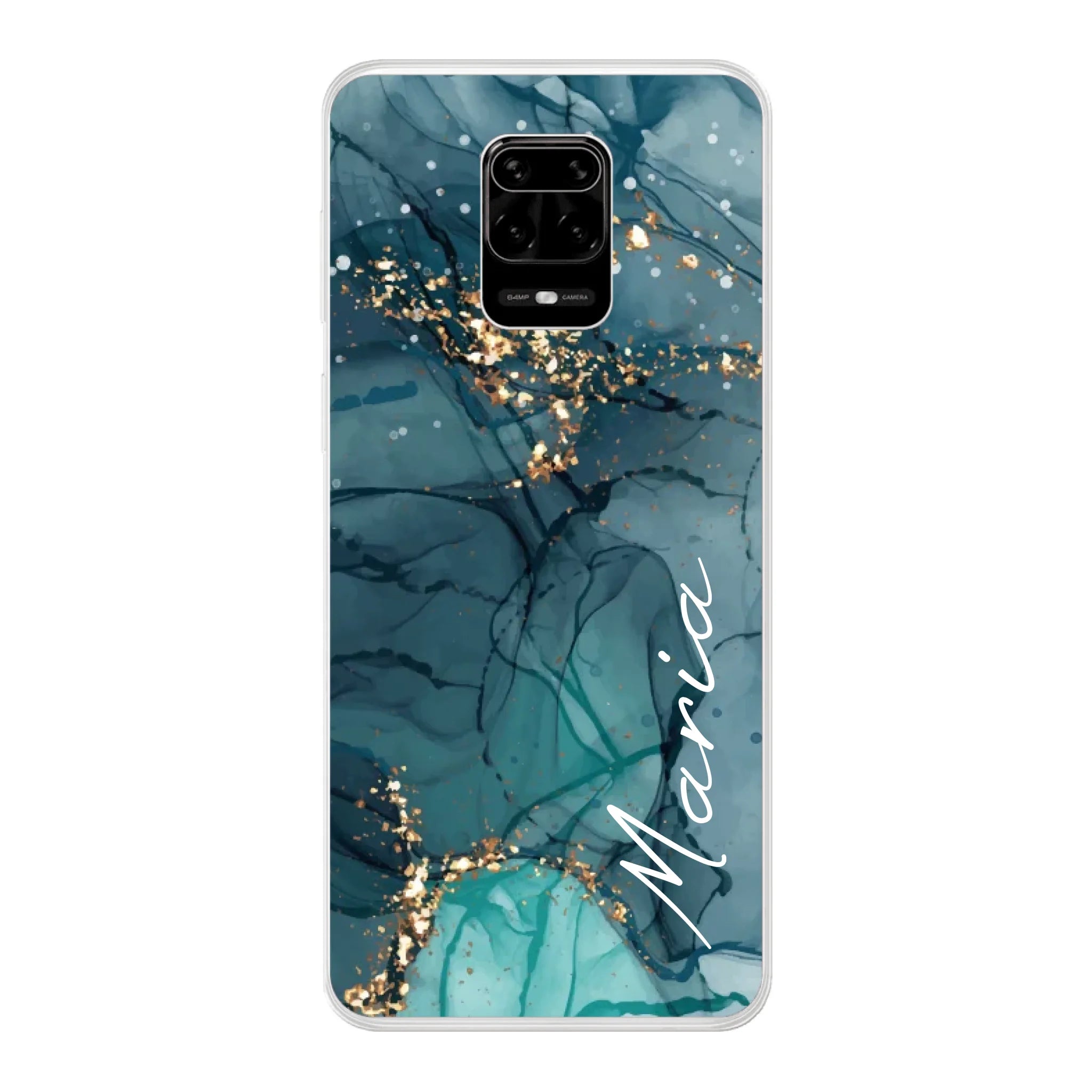 Edler Aquarell Marmor Look für Paare, Freundin, Mama, Oma & Tante - Personalisierbare Handyhülle