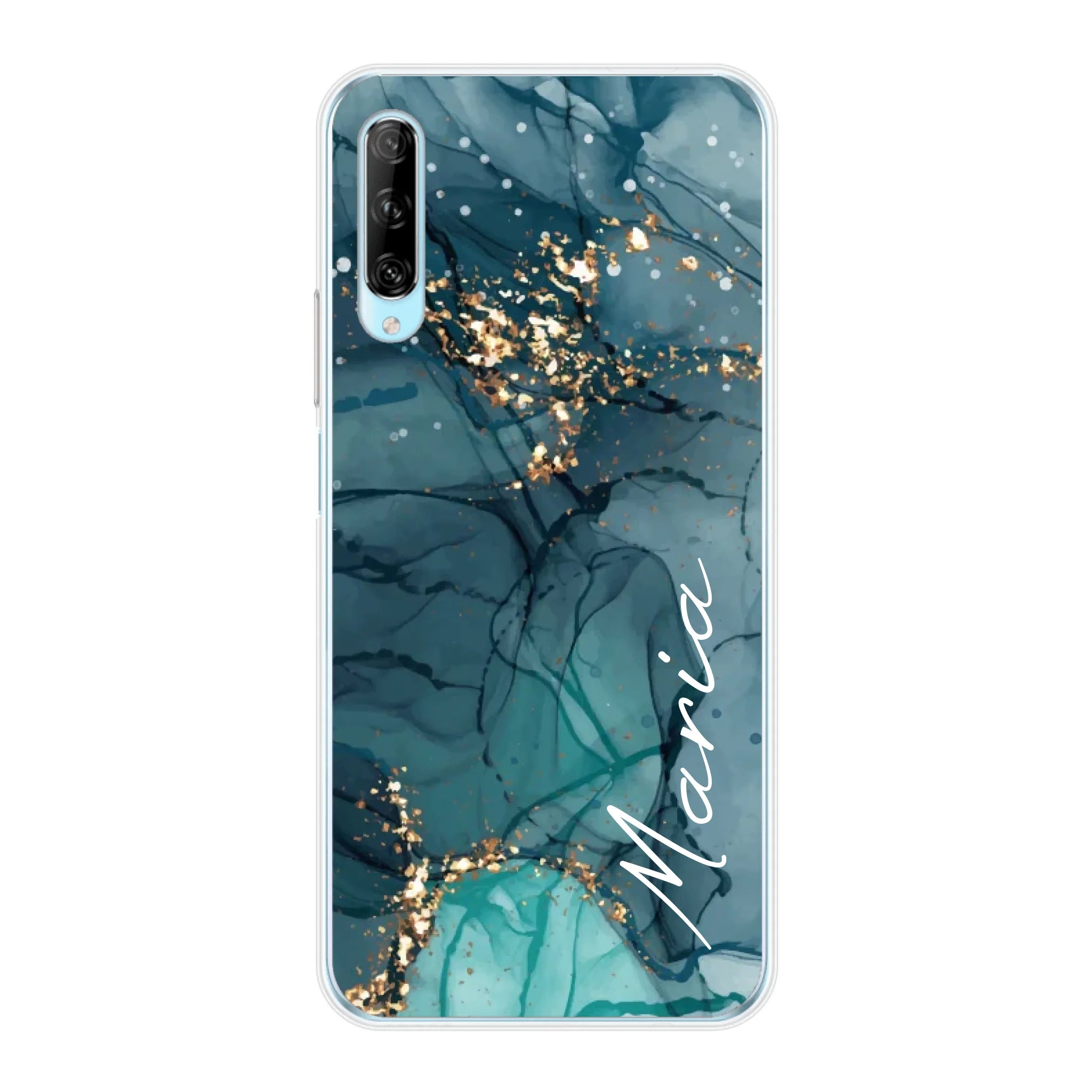 Edler Aquarell Marmor Look für Paare, Freundin, Mama, Oma & Tante - Personalisierbare Handyhülle