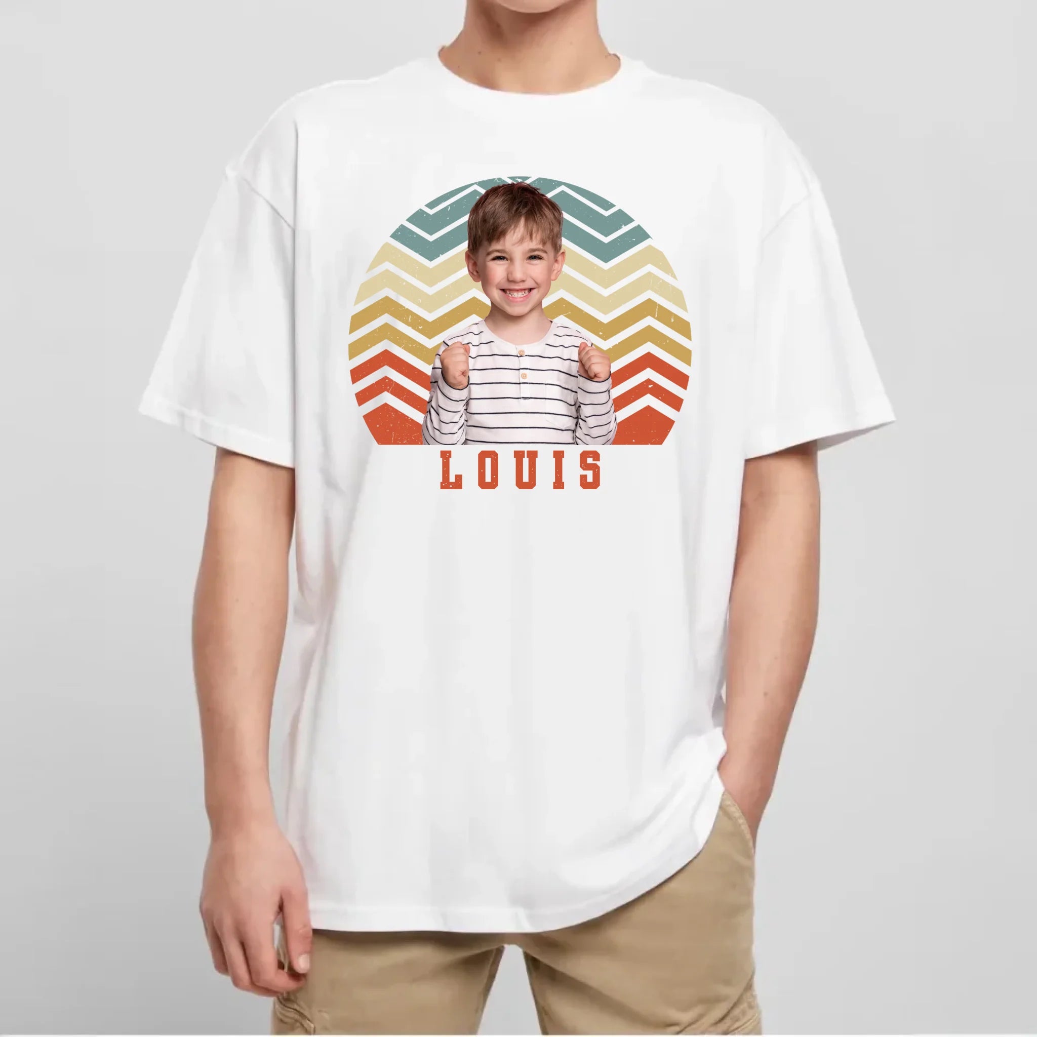 Weiß Mockup Oversize ohne gesicht