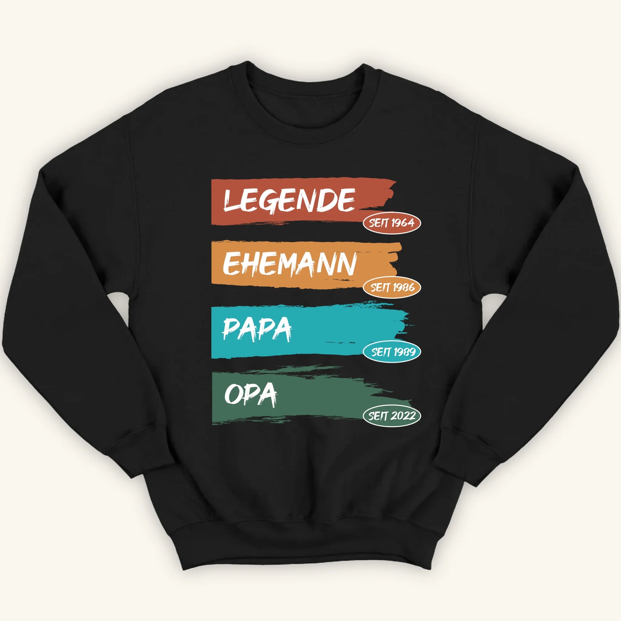 Legende Papa / Opa für Papa, Opa, Bruder & Onkel - Personalisierbares Sweatshirt