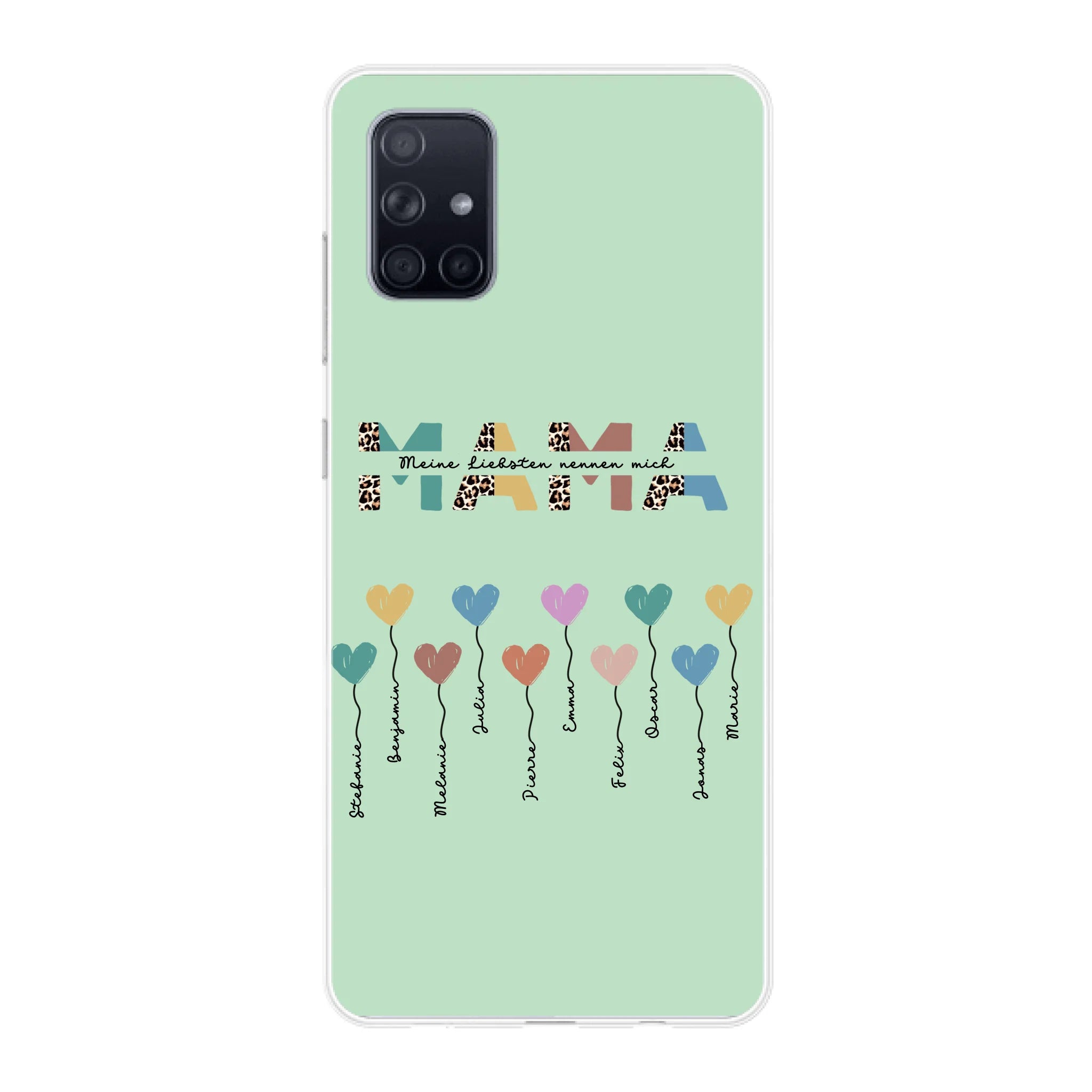 Mama / Oma Herzballons mit Text - Personalisierbare Handyhülle