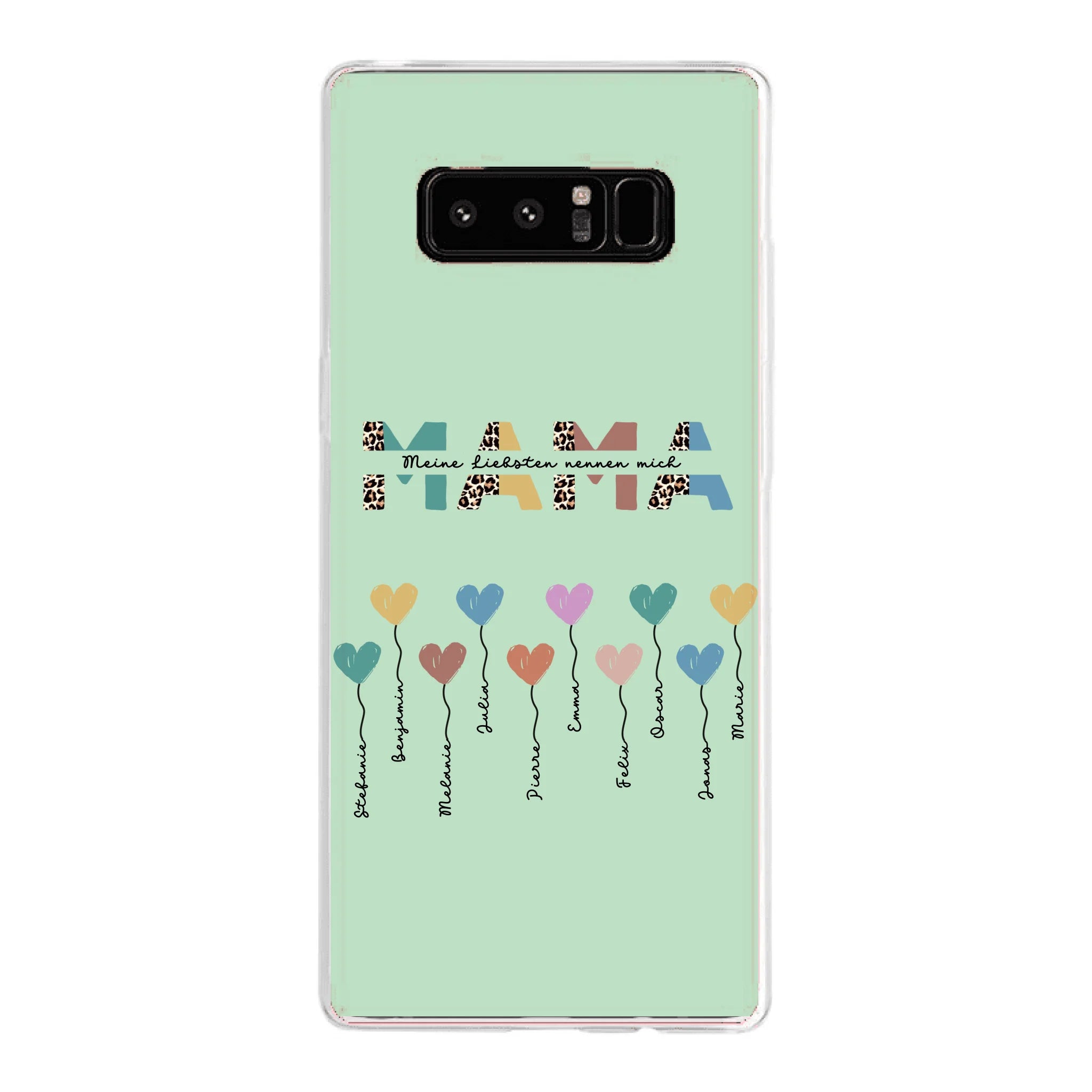 Mama / Oma Herzballons mit Text - Personalisierbare Handyhülle
